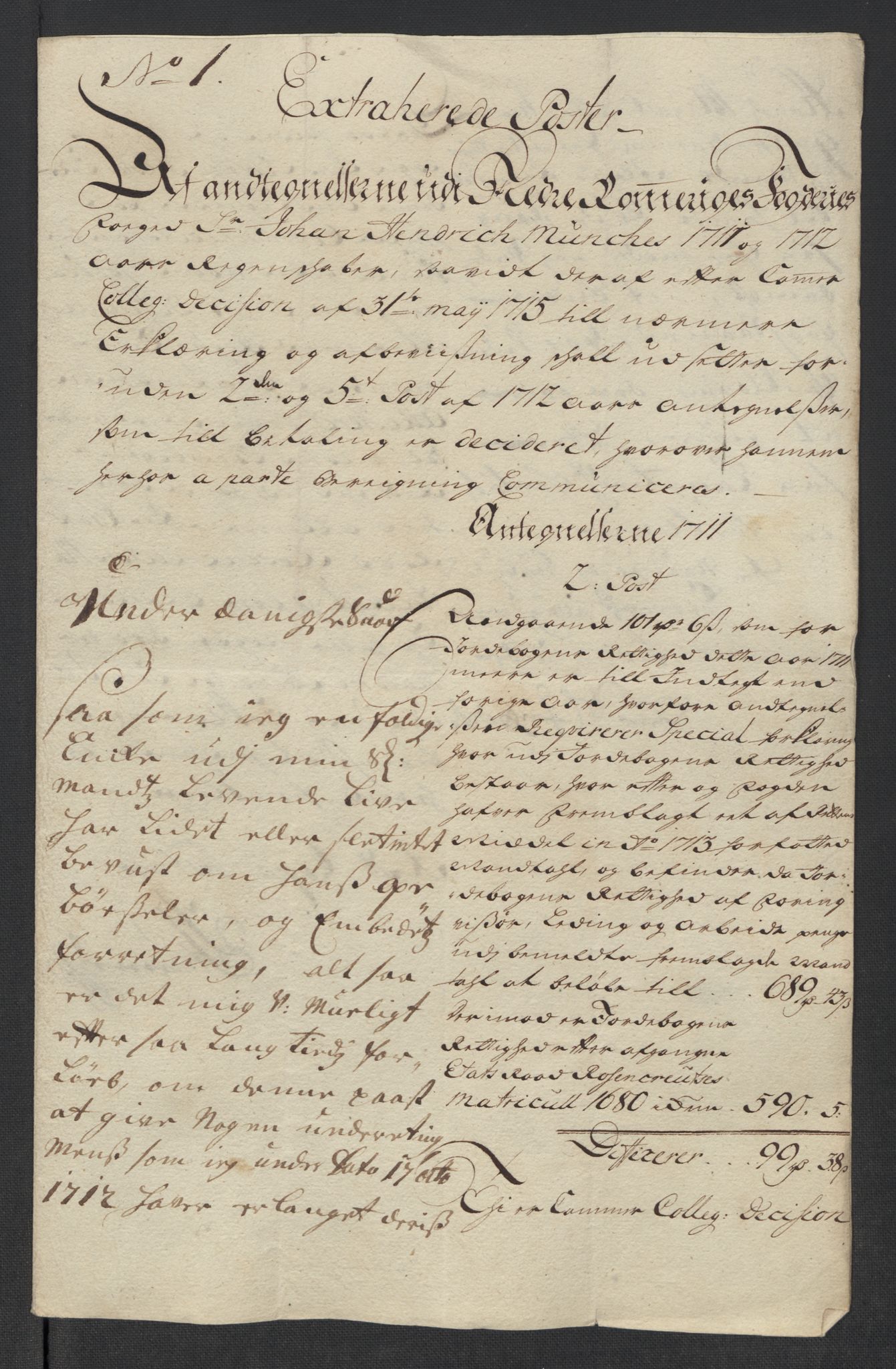 Rentekammeret inntil 1814, Reviderte regnskaper, Fogderegnskap, AV/RA-EA-4092/R11/L0594: Fogderegnskap Nedre Romerike, 1712, p. 349