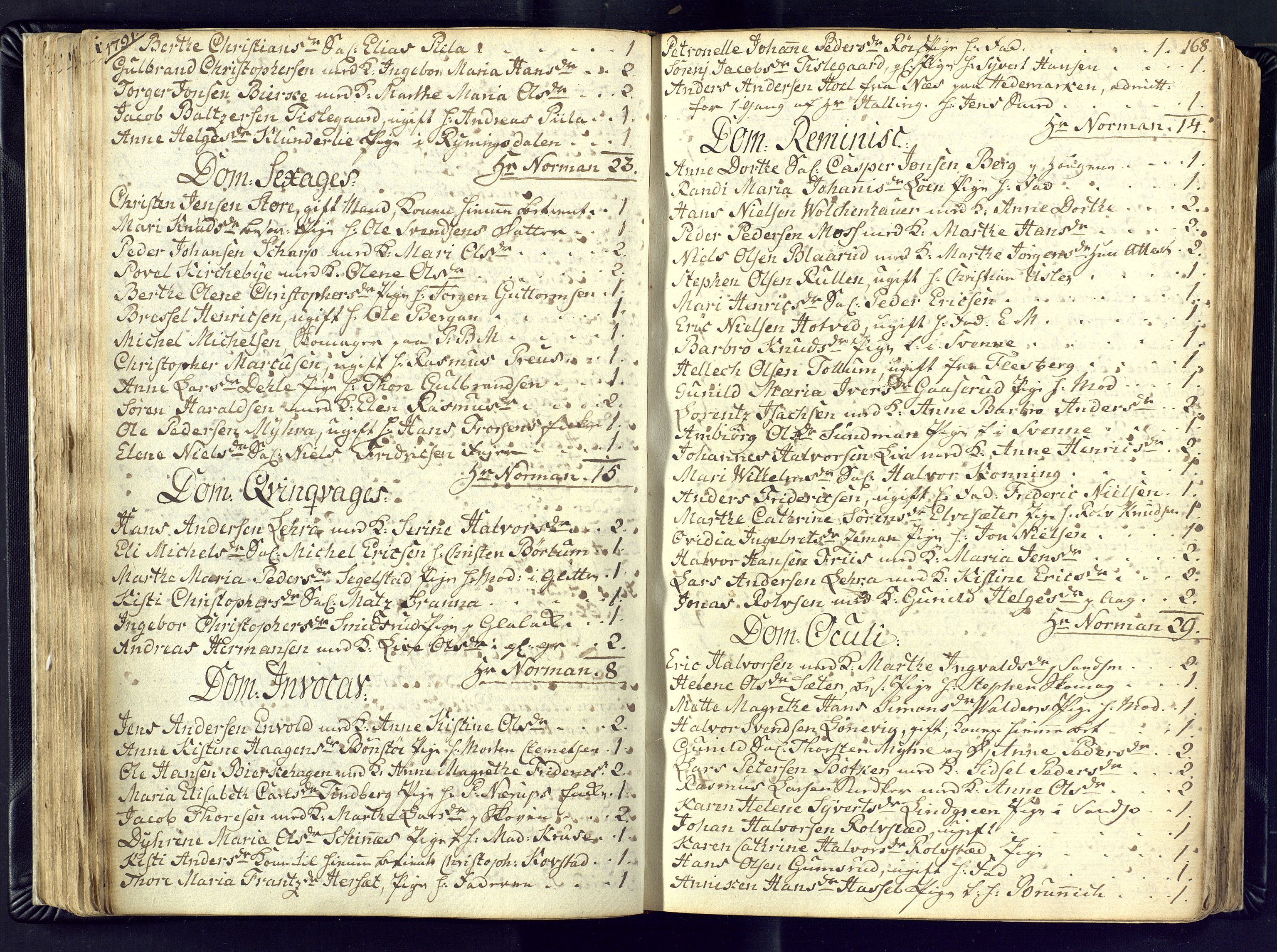 Kongsberg kirkebøker, AV/SAKO-A-22/M/Ma/L0011: Communicants register no. 11, 1788-1795, p. 168