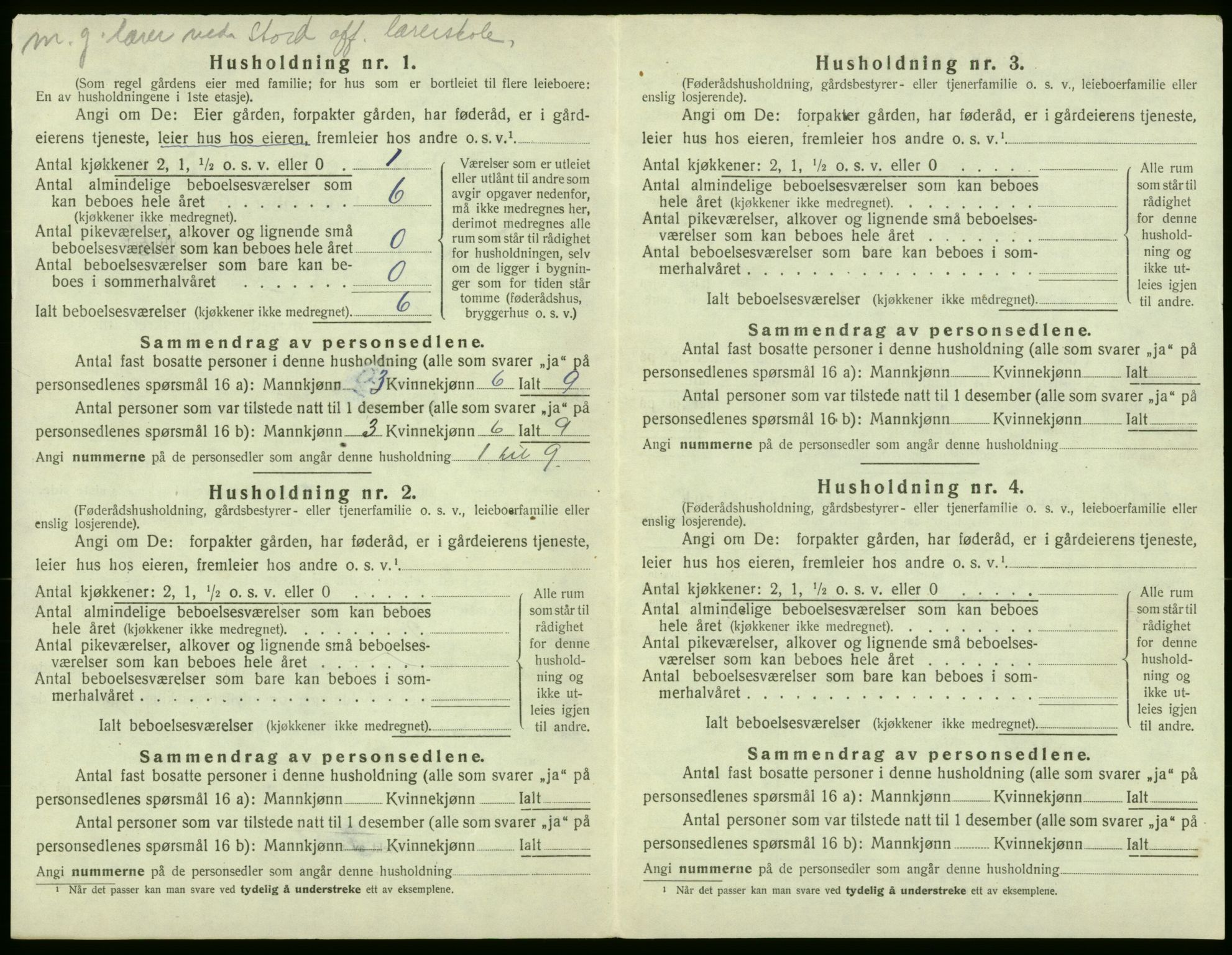 SAB, 1920 census for Stord, 1920, p. 355