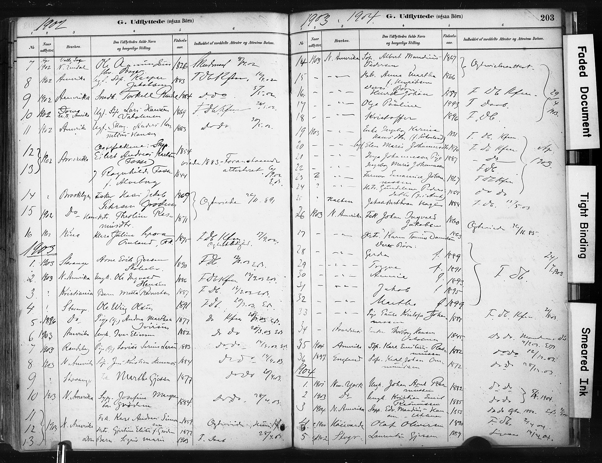 Skudenes sokneprestkontor, SAST/A -101849/H/Ha/Haa/L0008: Parish register (official) no. A 5, 1882-1912, p. 203