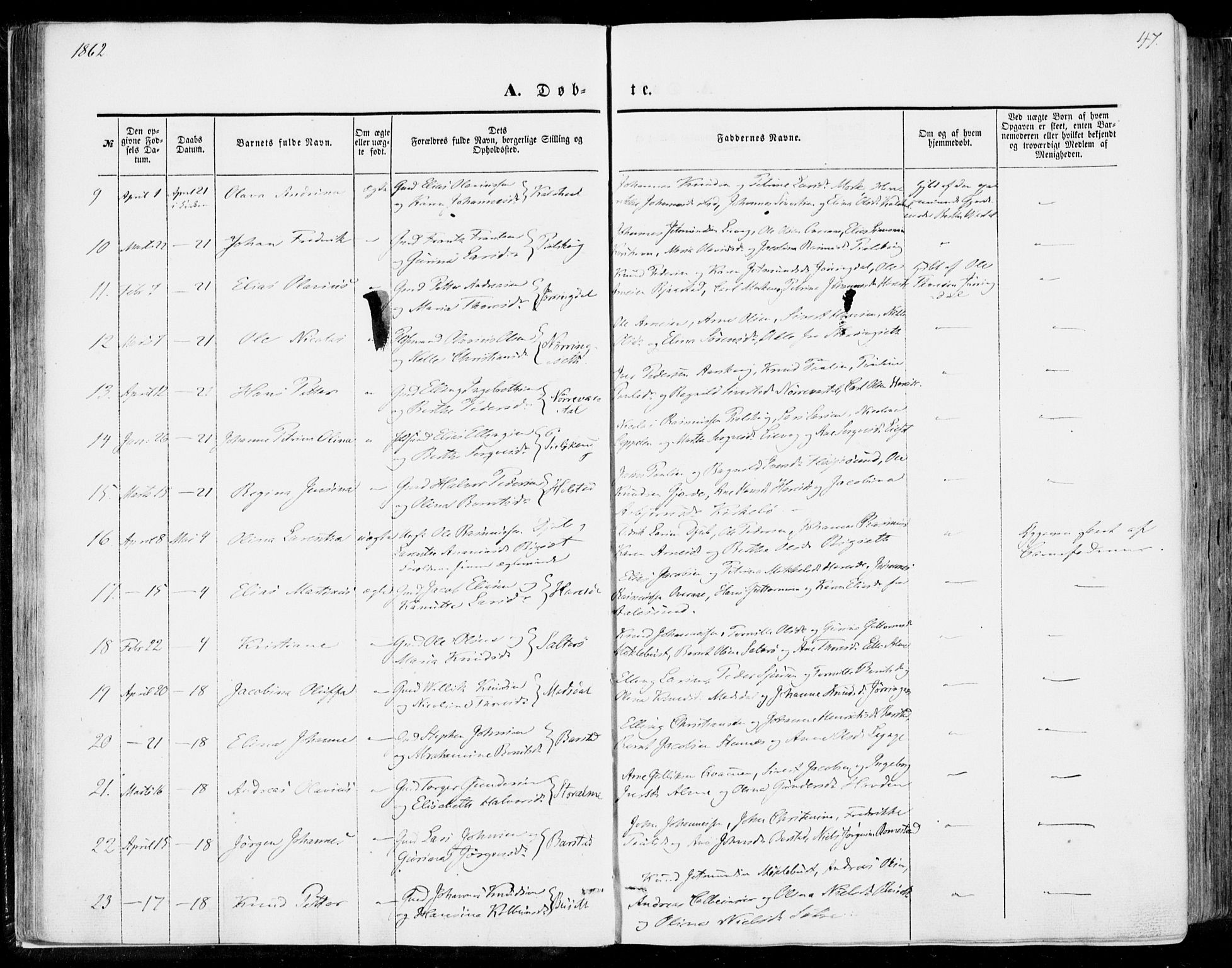 Ministerialprotokoller, klokkerbøker og fødselsregistre - Møre og Romsdal, SAT/A-1454/510/L0121: Parish register (official) no. 510A01, 1848-1877, p. 47