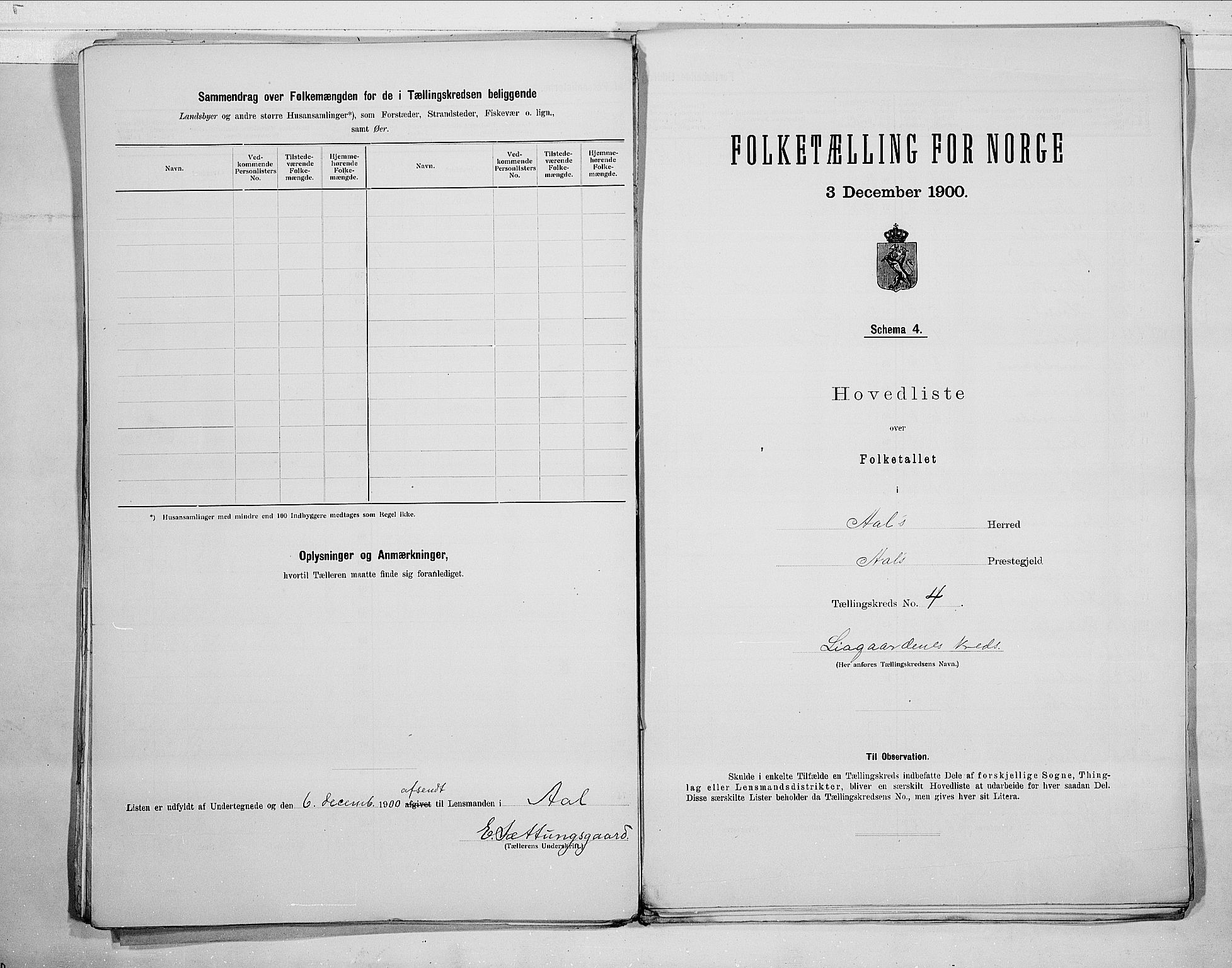 RA, 1900 census for Ål, 1900, p. 11
