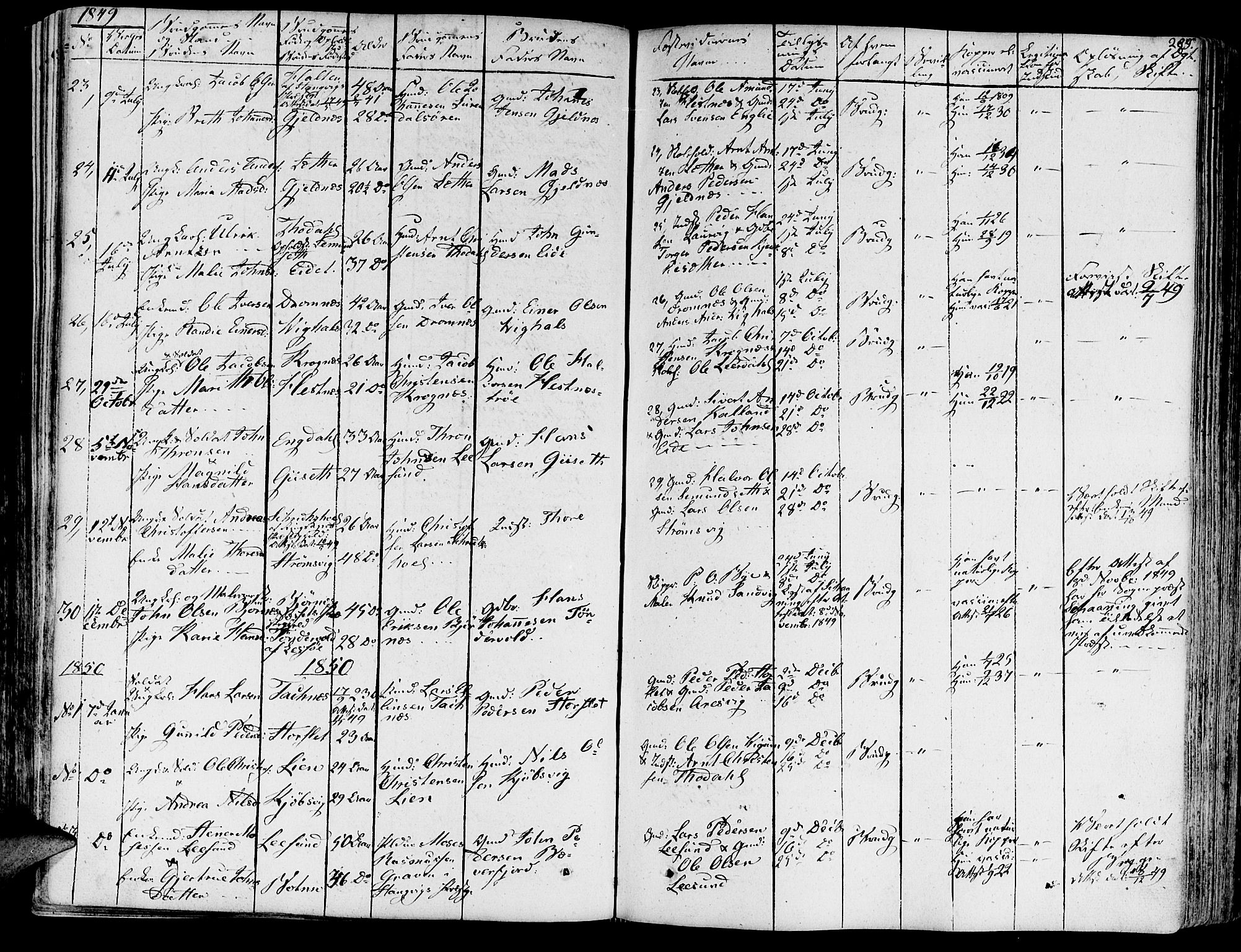Ministerialprotokoller, klokkerbøker og fødselsregistre - Møre og Romsdal, SAT/A-1454/578/L0904: Parish register (official) no. 578A03, 1836-1858, p. 289