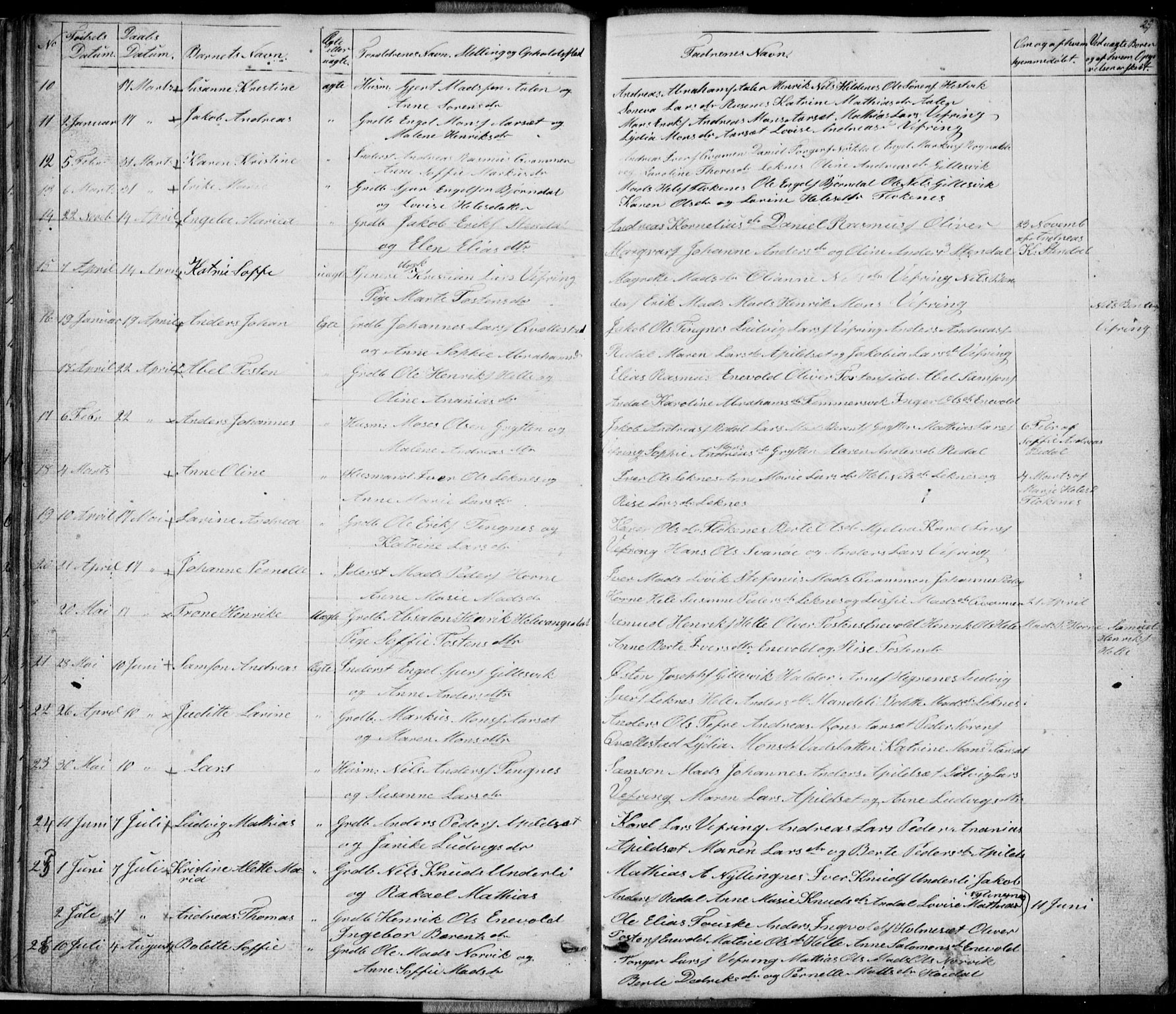 Førde sokneprestembete, SAB/A-79901/H/Hab: Parish register (copy) no. E 0, 1853-1880, p. 29