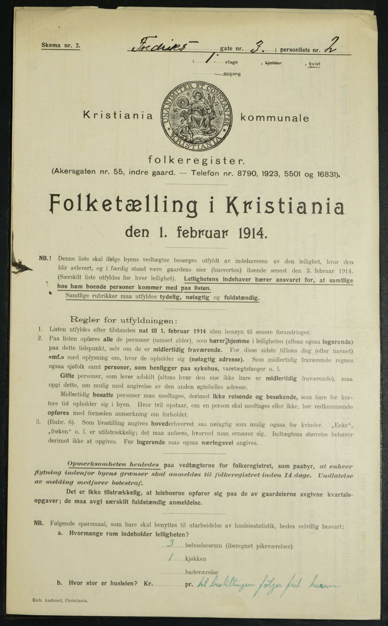 OBA, Municipal Census 1914 for Kristiania, 1914, p. 26792