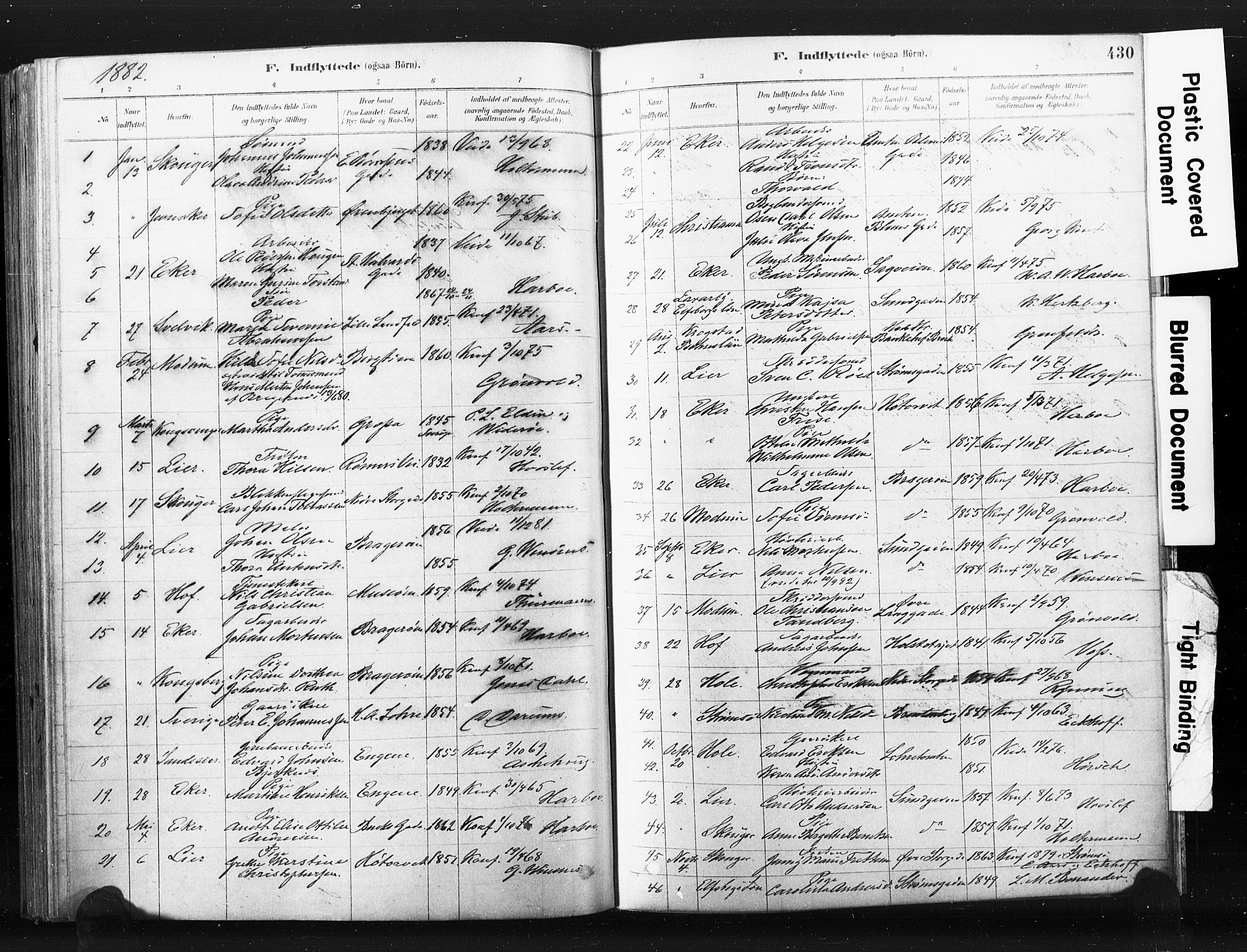 Bragernes kirkebøker, SAKO/A-6/F/Fb/L0006b: Parish register (official) no. II 6B, 1878-1885, p. 430