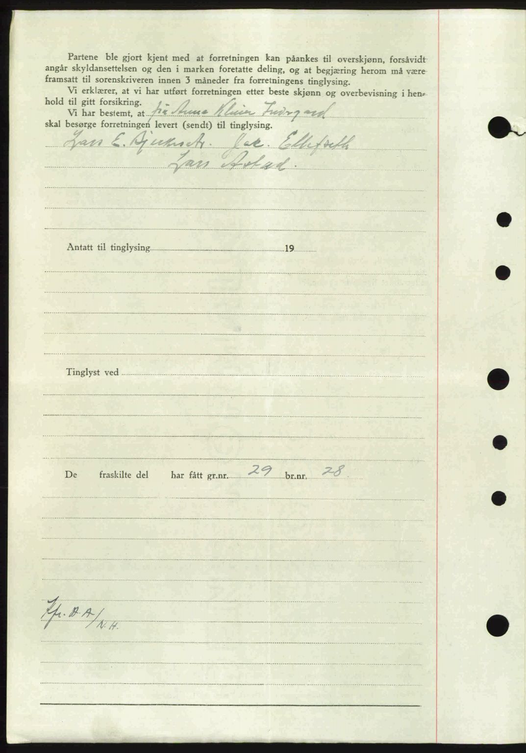 Nordmøre sorenskriveri, AV/SAT-A-4132/1/2/2Ca: Mortgage book no. A103, 1946-1947, Diary no: : 2447/1946