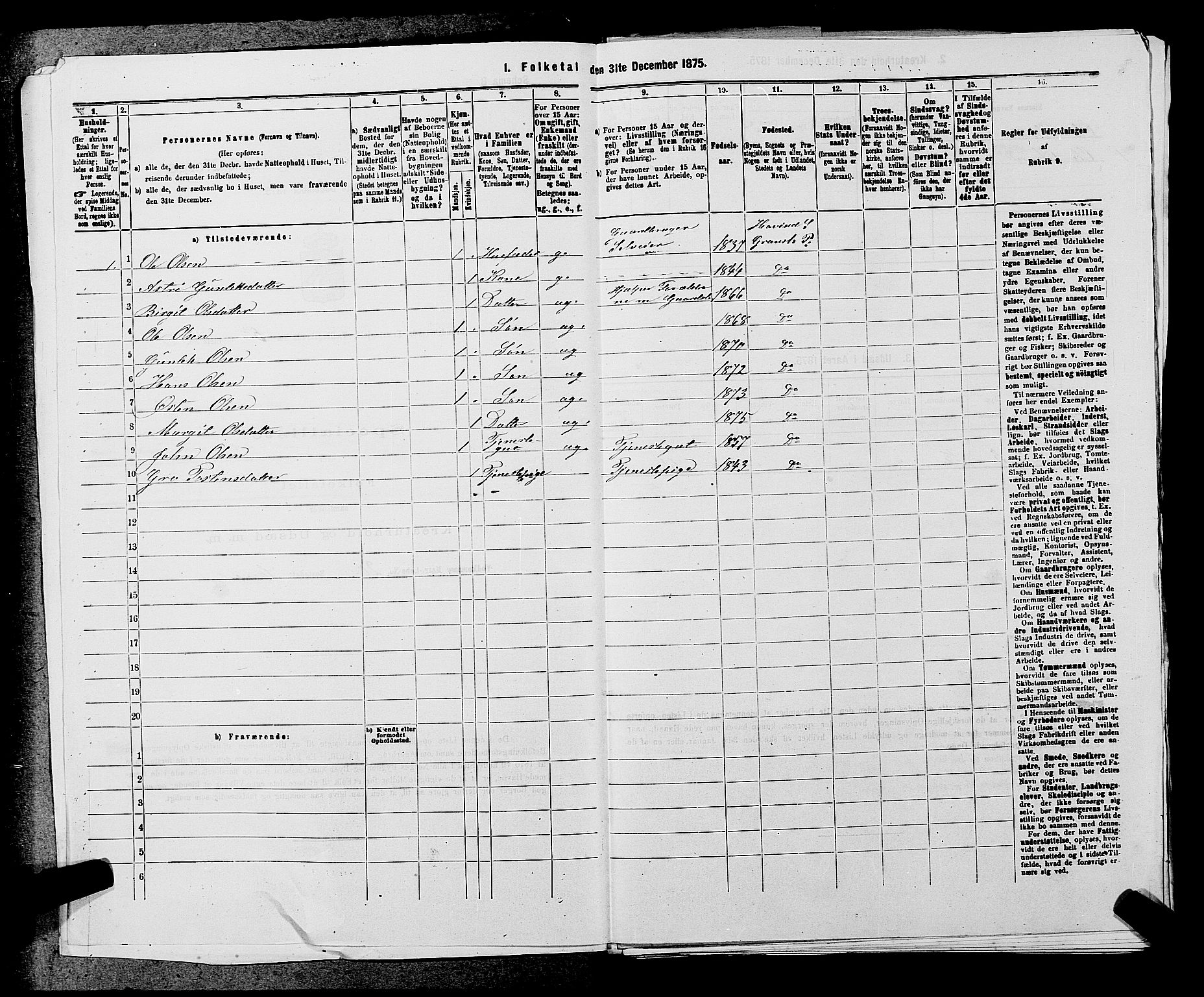 SAKO, 1875 census for 0824P Gransherad, 1875, p. 553