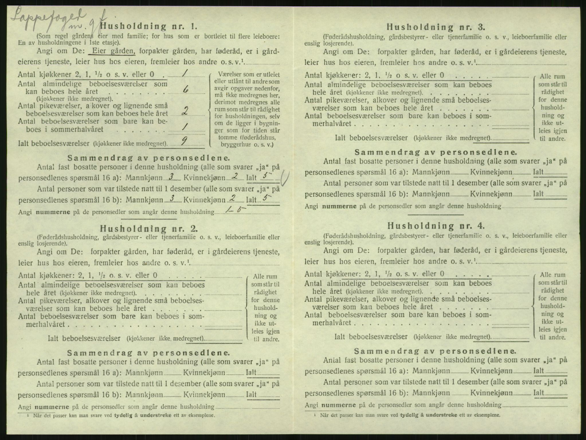 SAT, 1920 census for Hattfjelldal, 1920, p. 73