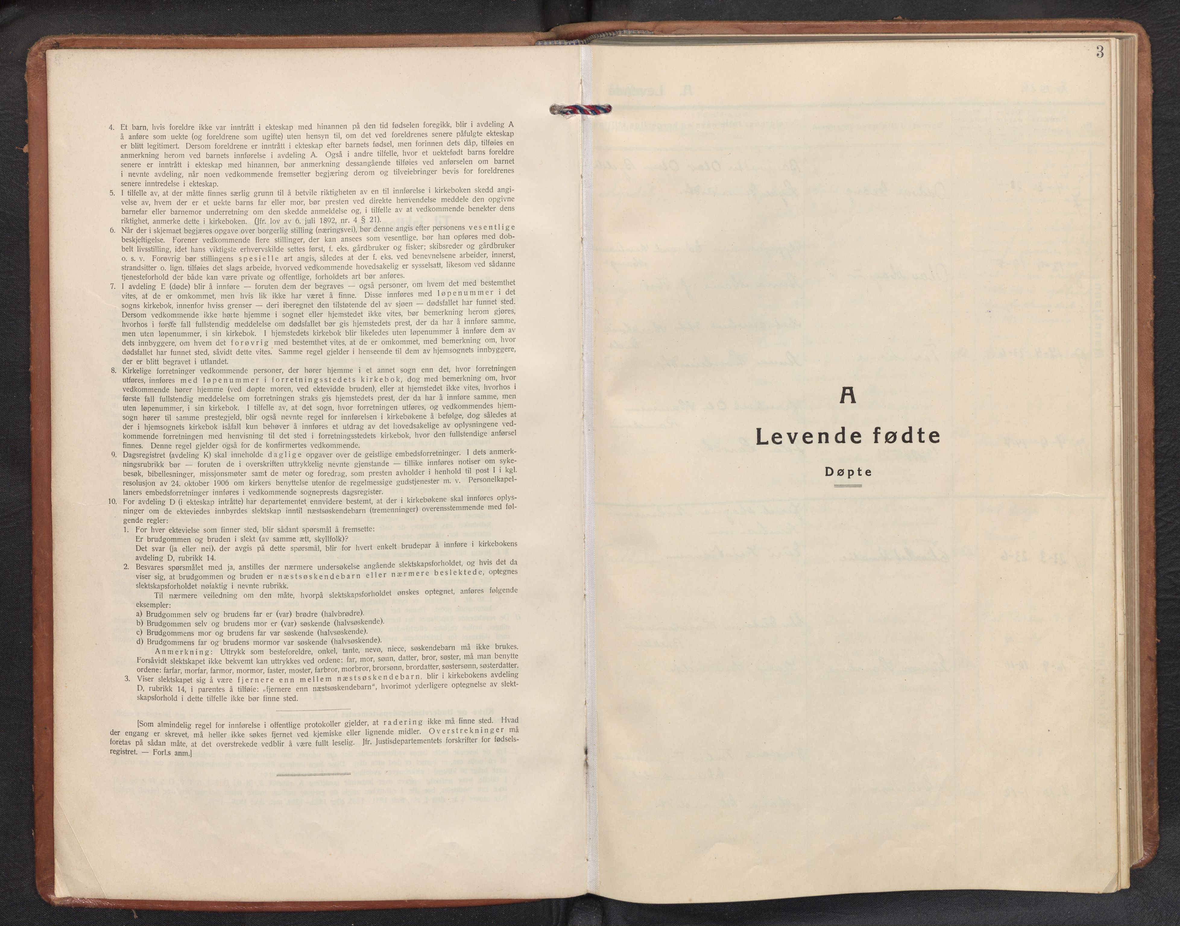 Aurland sokneprestembete, SAB/A-99937/H/Hb/Hbb/L0003: Parish register (copy) no. B 3, 1929-1972, p. 2b-3a