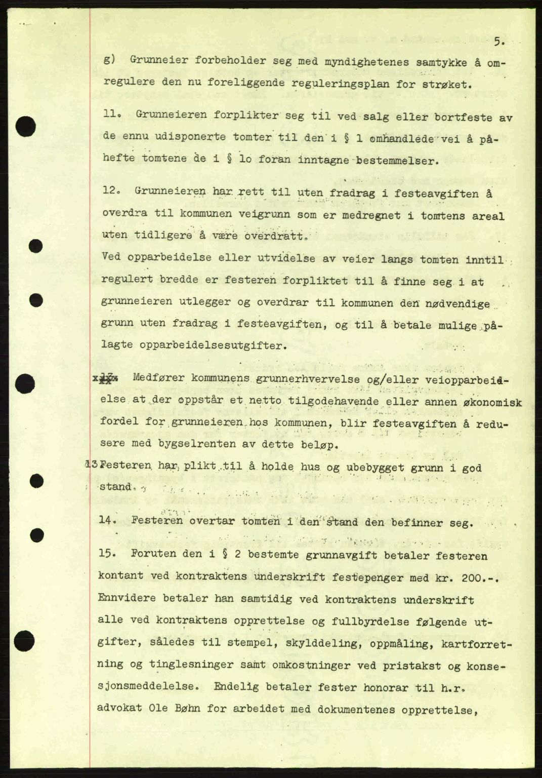 Oslo byskriverembete, AV/SAO-A-10227/G/Gb/Gbd/Gbda/L0017: Mortgage book no. A215, 1949-1950, Diary no: : 15440/1949