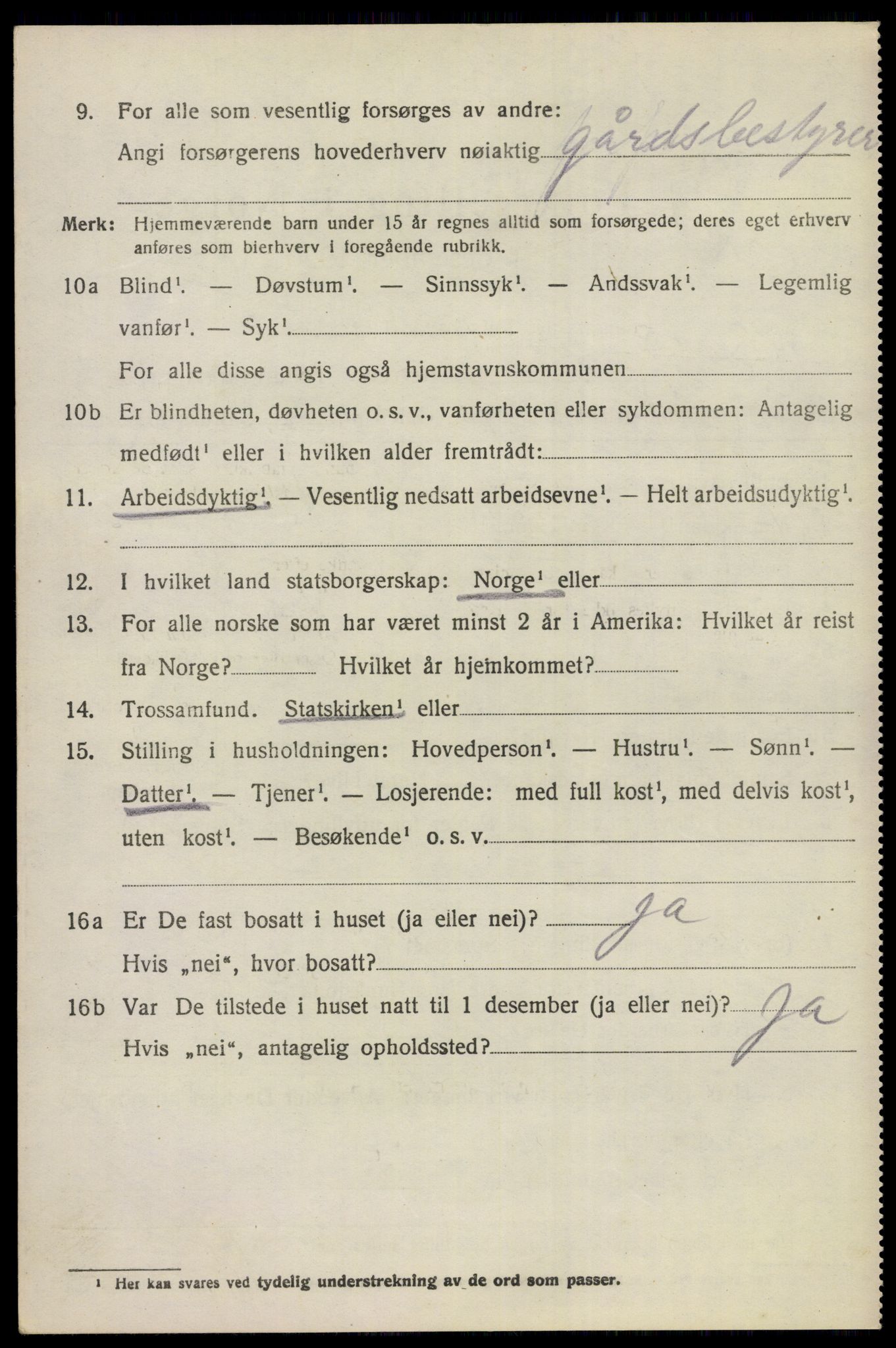 SAKO, 1920 census for Nes (Buskerud), 1920, p. 1305