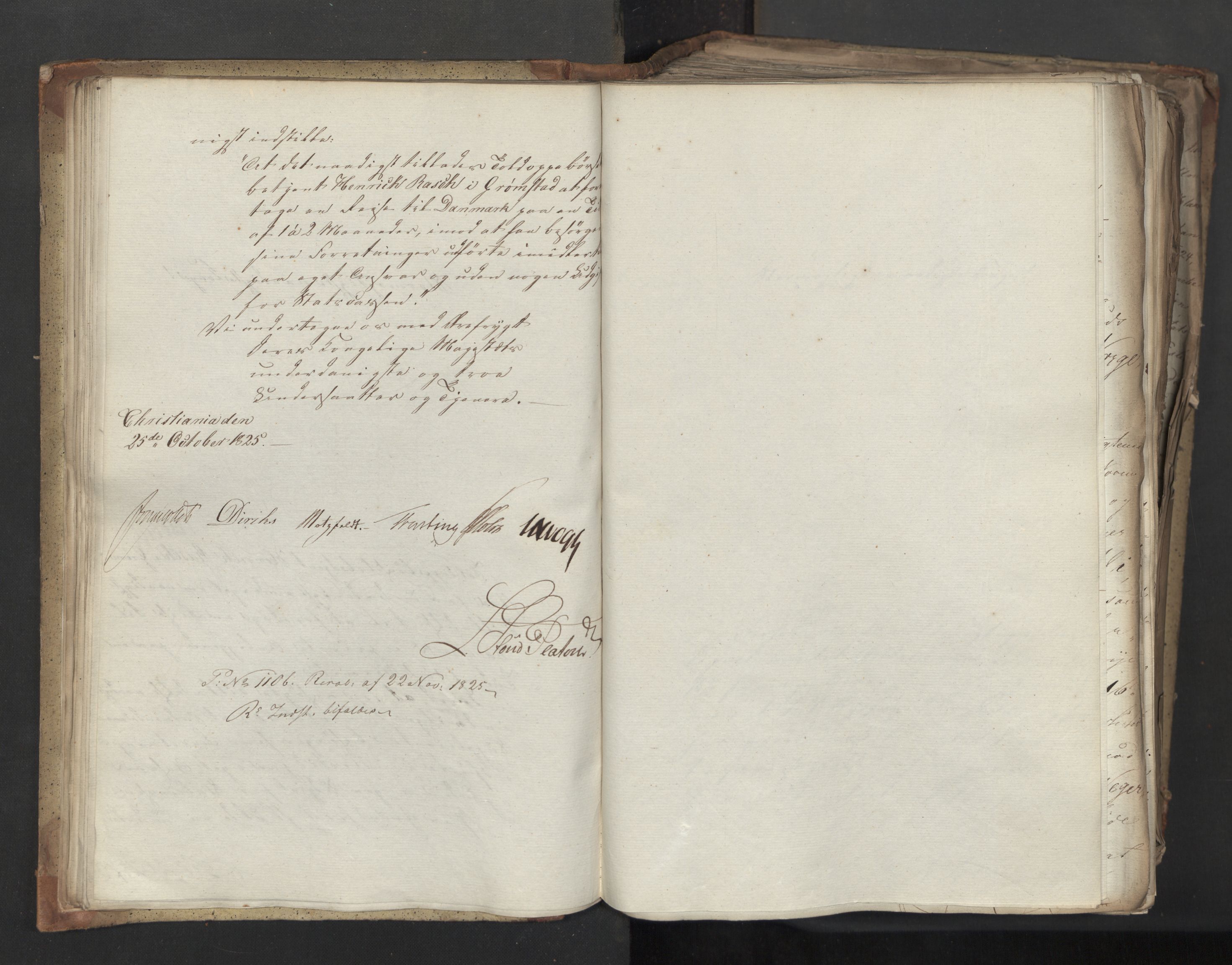 Statsrådsavdelingen i Stockholm, AV/RA-S-1003/D/Da/L0044: Regjeringsinnstillinger nr. 2846-3066, 1825, p. 61