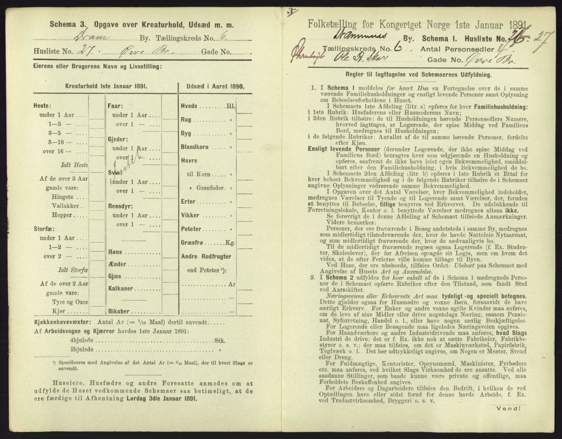 RA, 1891 census for 0602 Drammen, 1891, p. 573