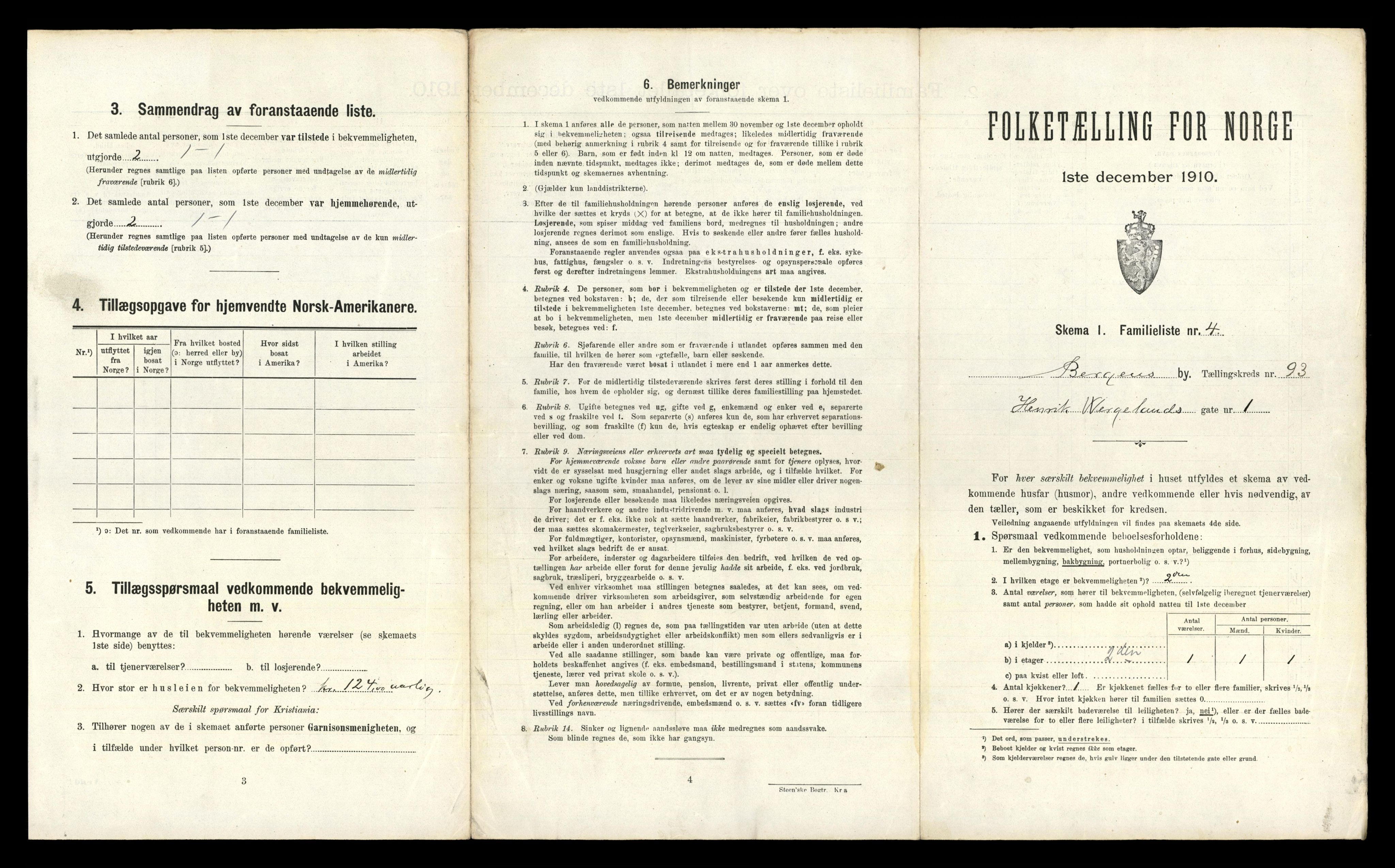 RA, 1910 census for Bergen, 1910, p. 32569