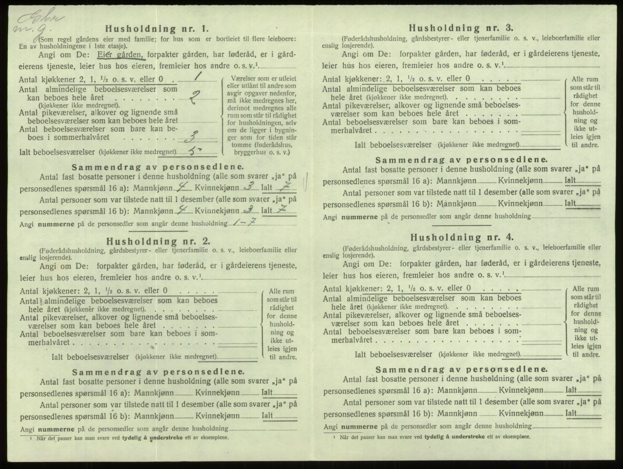 SAB, 1920 census for Eid, 1920, p. 86