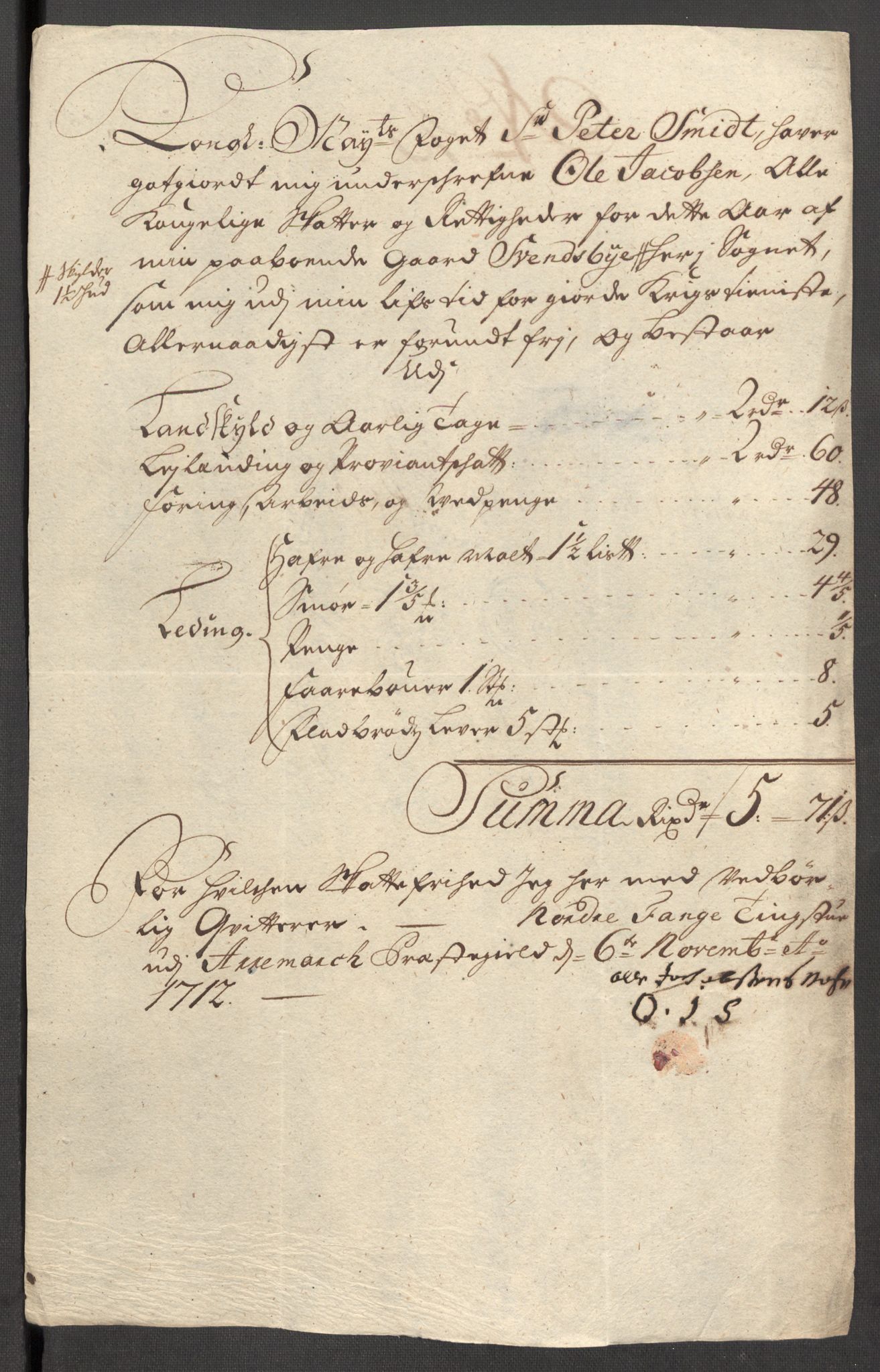 Rentekammeret inntil 1814, Reviderte regnskaper, Fogderegnskap, RA/EA-4092/R01/L0021: Fogderegnskap Idd og Marker, 1712, p. 234