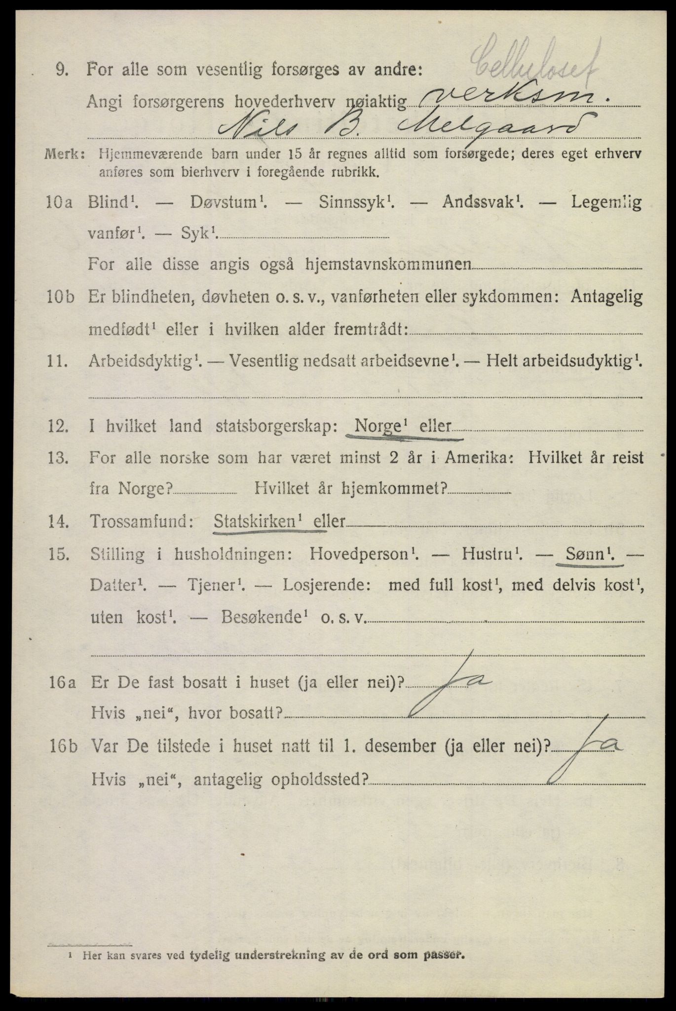 SAKO, 1920 census for Hurum, 1920, p. 7435