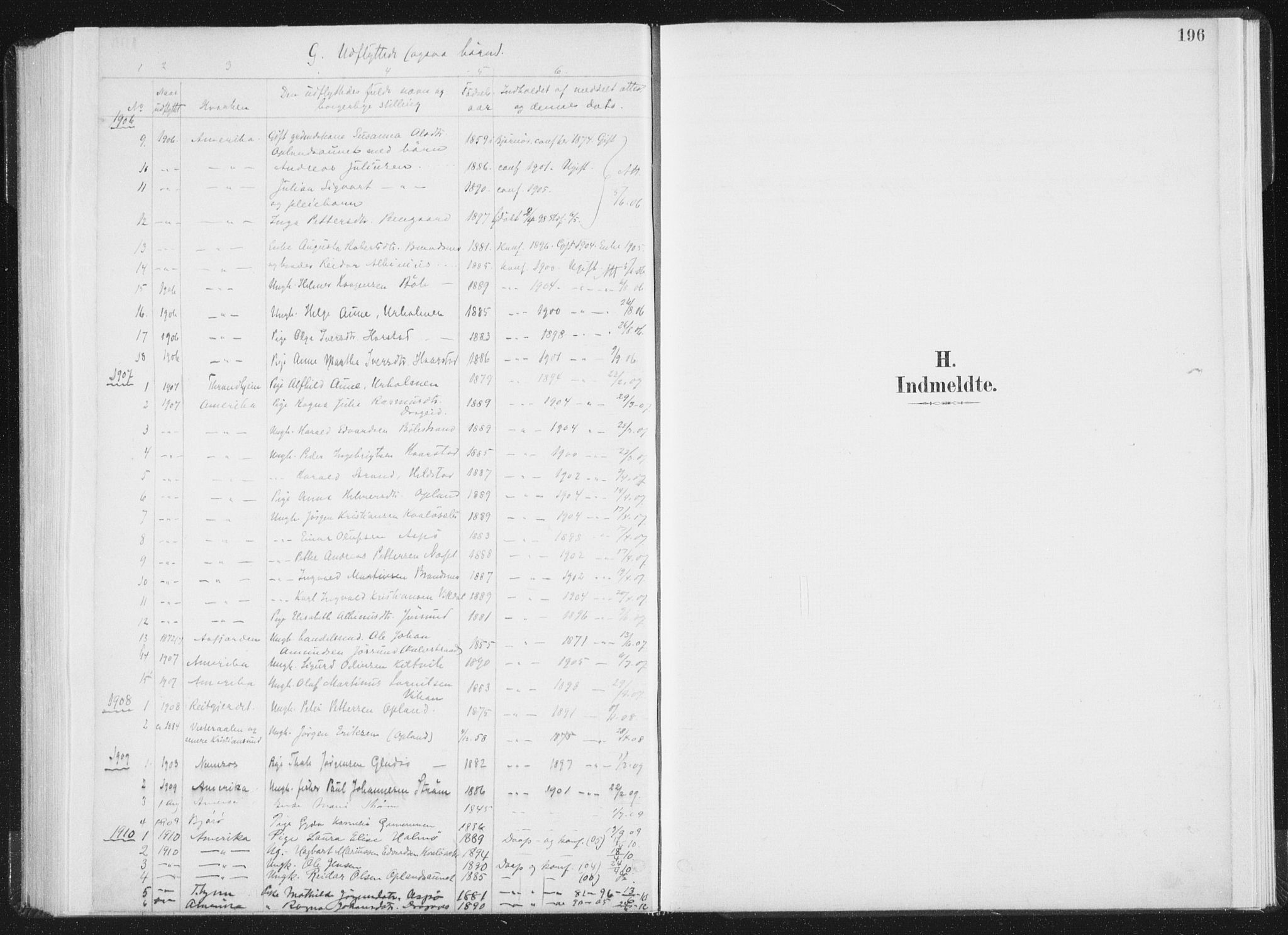 Ministerialprotokoller, klokkerbøker og fødselsregistre - Nord-Trøndelag, SAT/A-1458/771/L0597: Parish register (official) no. 771A04, 1885-1910, p. 196