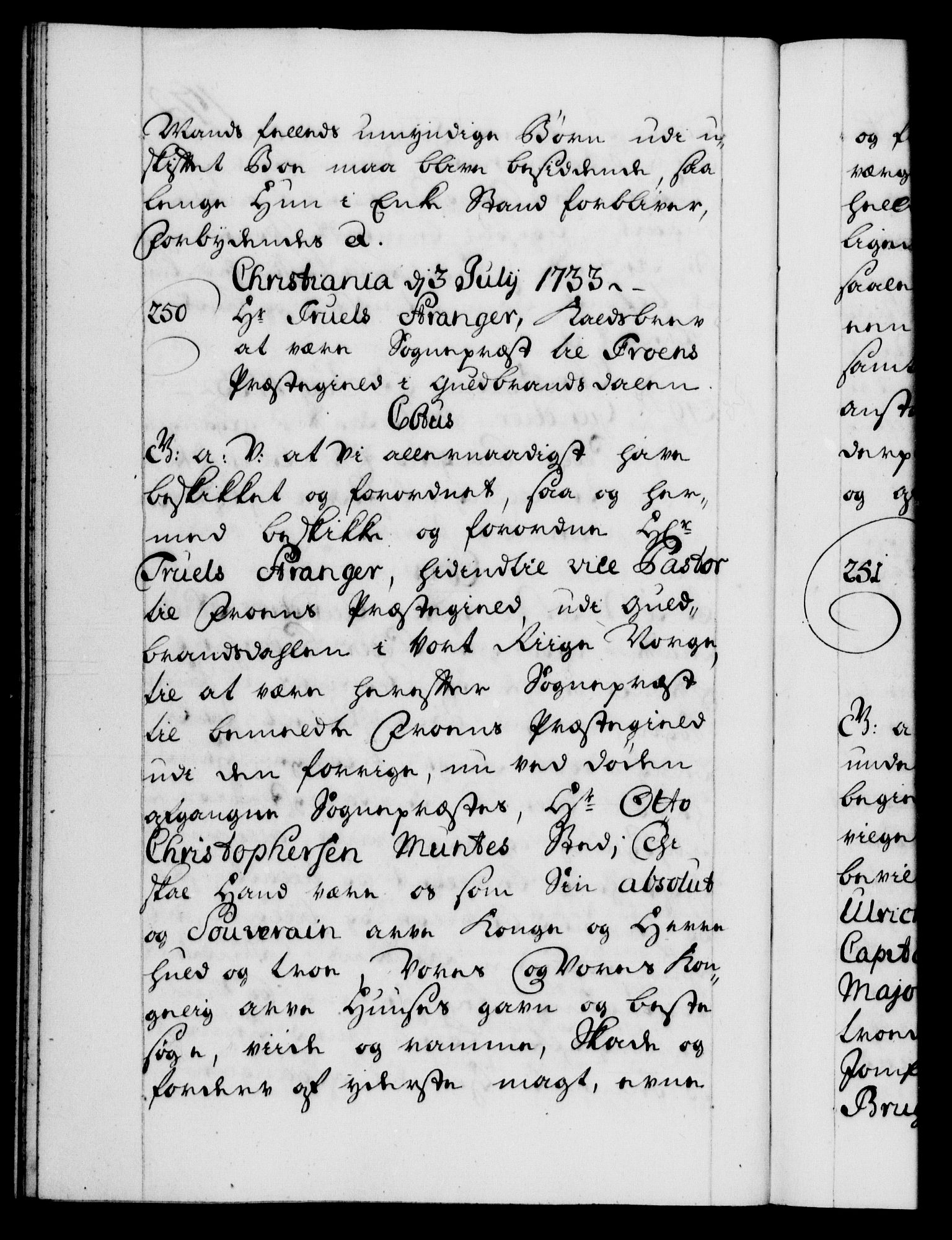 Danske Kanselli 1572-1799, AV/RA-EA-3023/F/Fc/Fca/Fcaa/L0028: Norske registre, 1733-1734, p. 172b