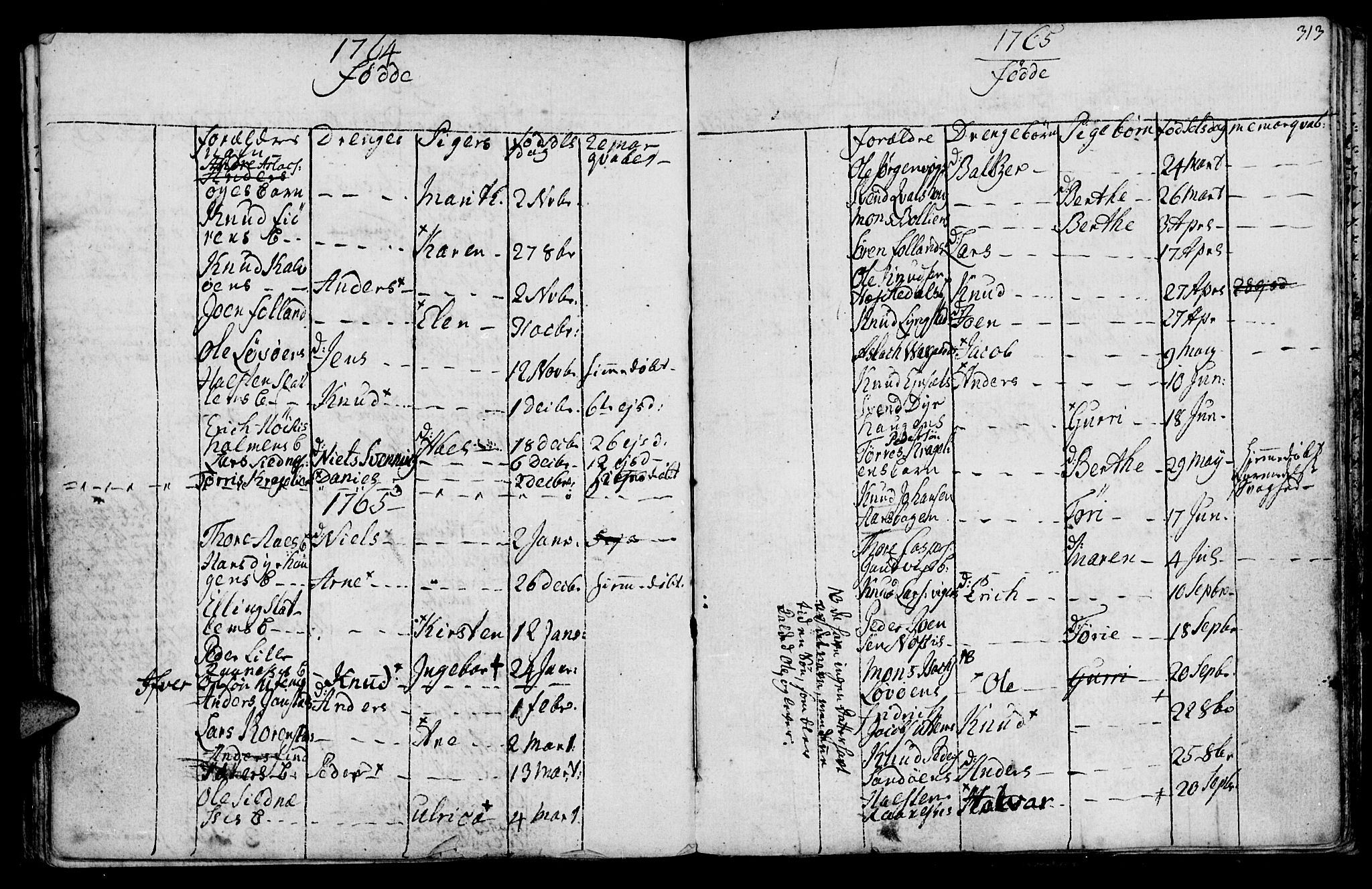 Ministerialprotokoller, klokkerbøker og fødselsregistre - Møre og Romsdal, SAT/A-1454/570/L0828: Parish register (official) no. 570A02, 1750-1789, p. 312-313