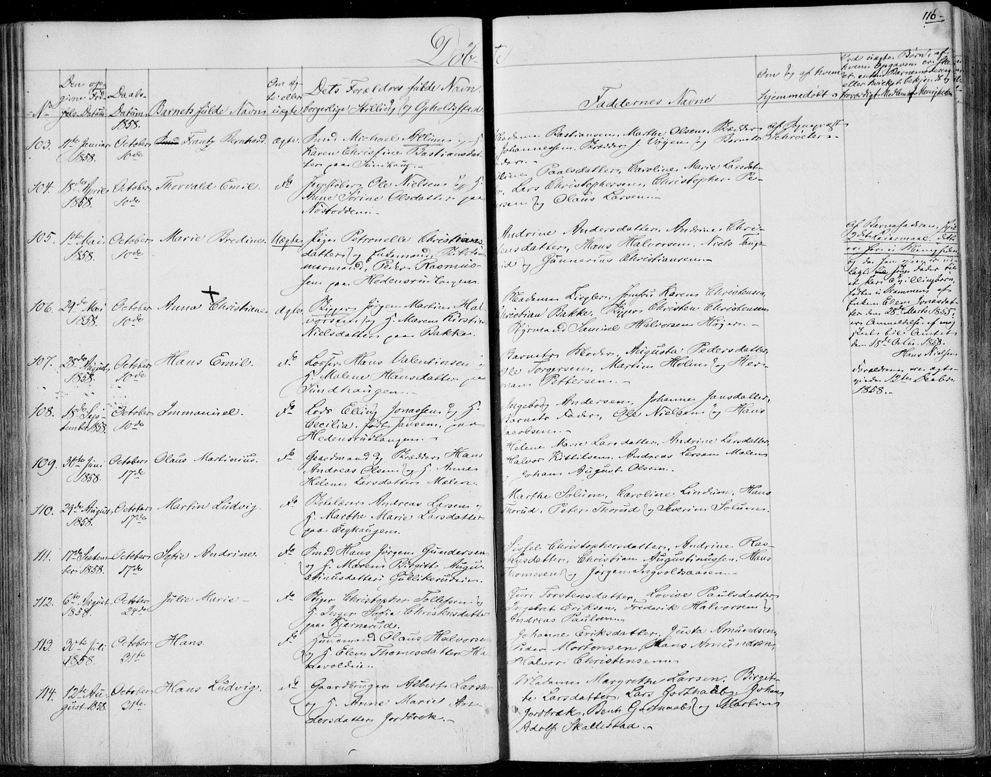 Skoger kirkebøker, AV/SAKO-A-59/F/Fa/L0003: Parish register (official) no. I 3, 1842-1861, p. 116