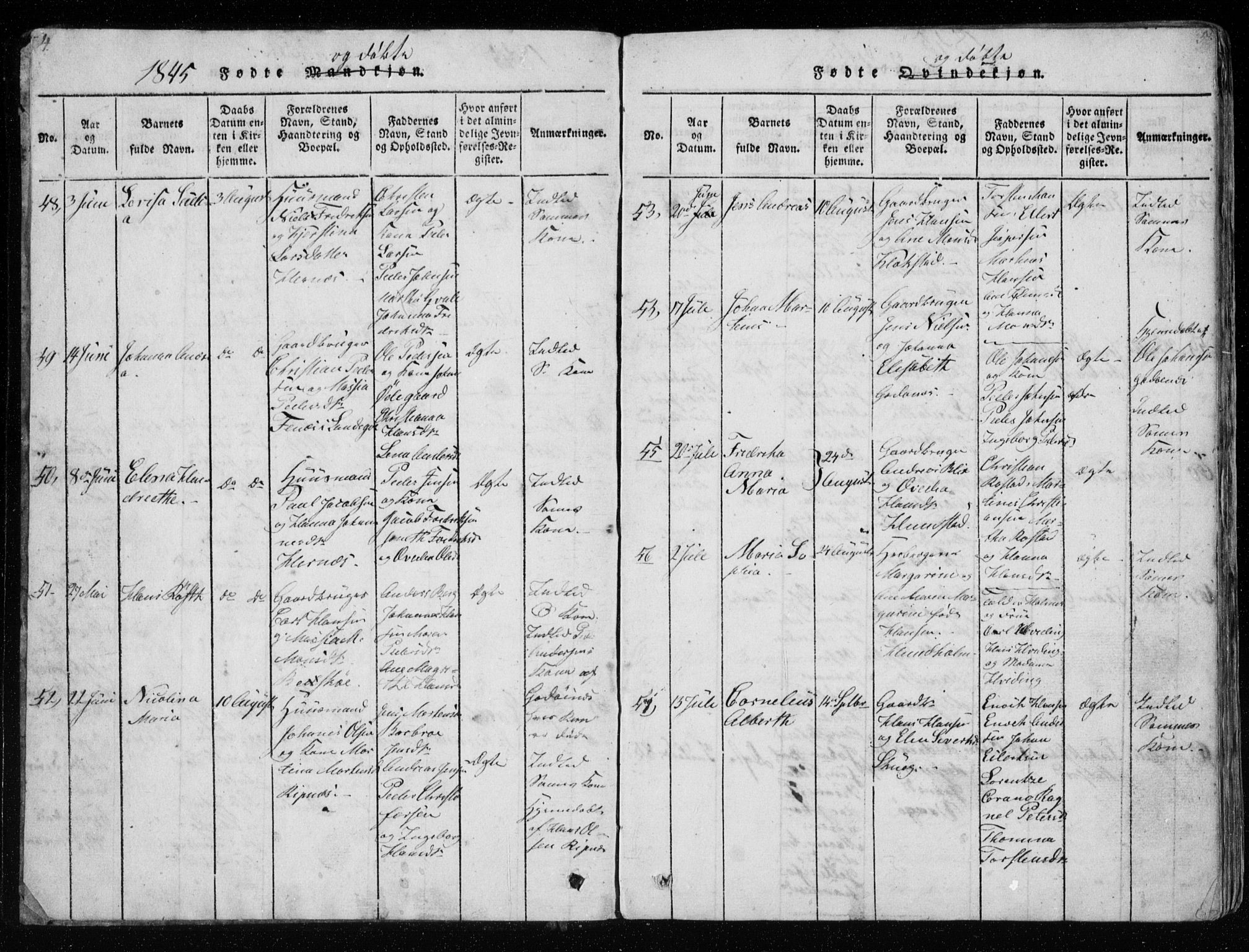 Ministerialprotokoller, klokkerbøker og fødselsregistre - Nordland, SAT/A-1459/801/L0026: Parish register (copy) no. 801C01, 1820-1855, p. 4-5