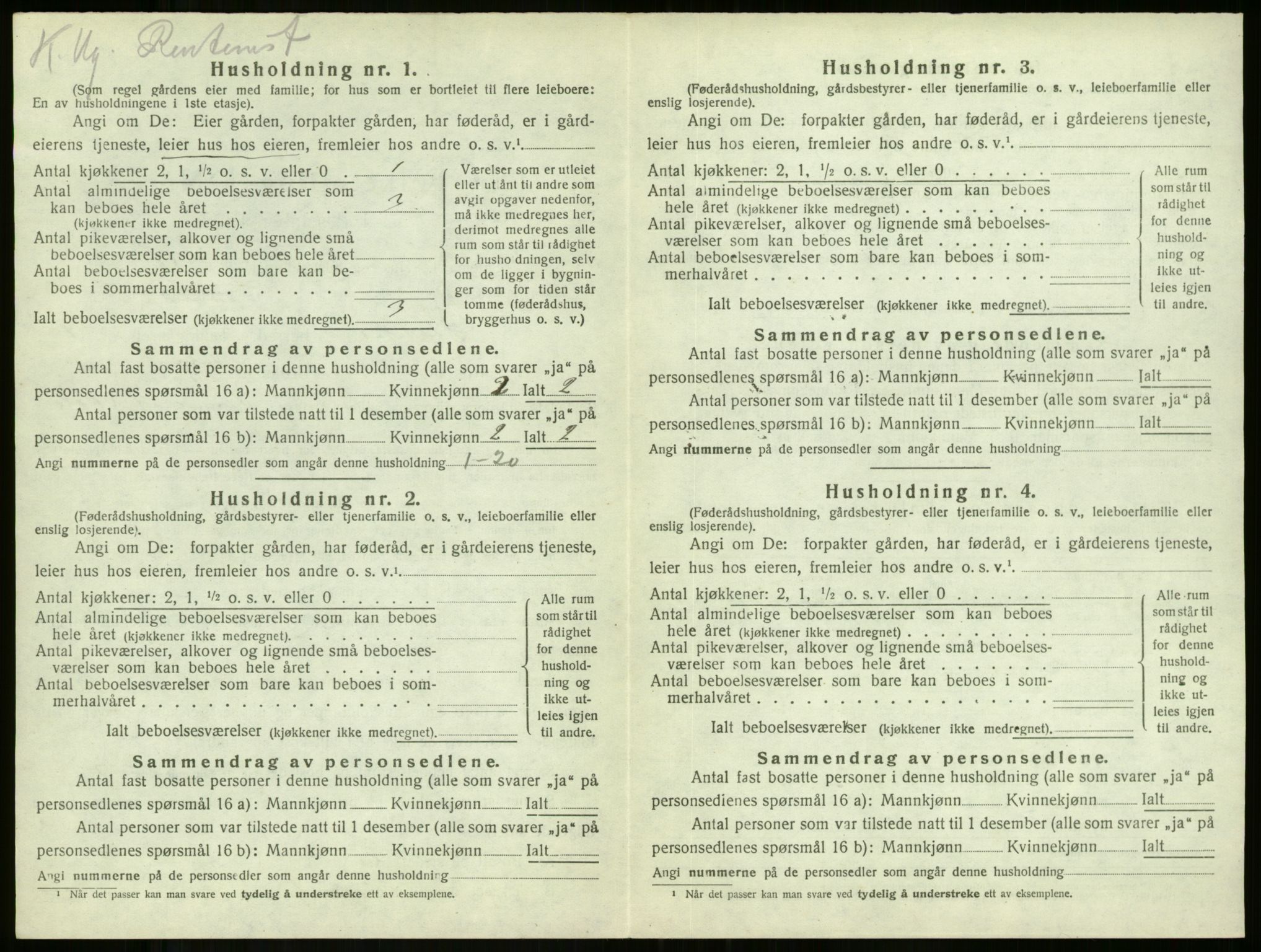 SAKO, 1920 census for Stokke, 1920, p. 1816