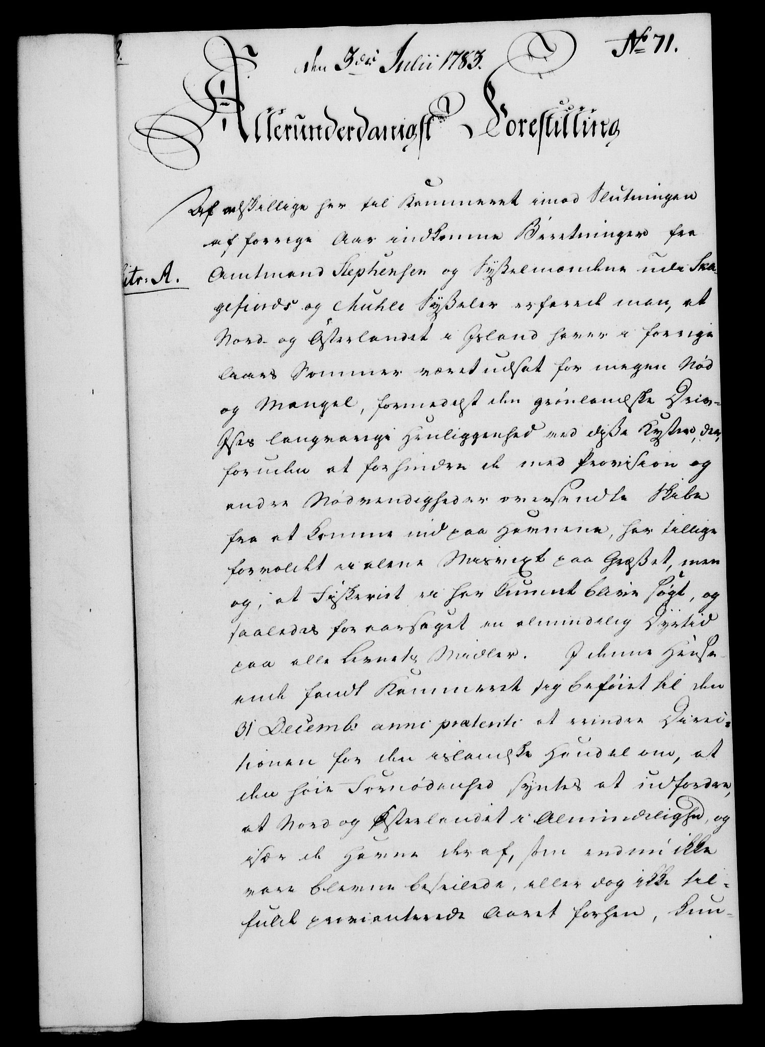 Rentekammeret, Kammerkanselliet, RA/EA-3111/G/Gf/Gfa/L0065: Norsk relasjons- og resolusjonsprotokoll (merket RK 52.65), 1783, p. 521