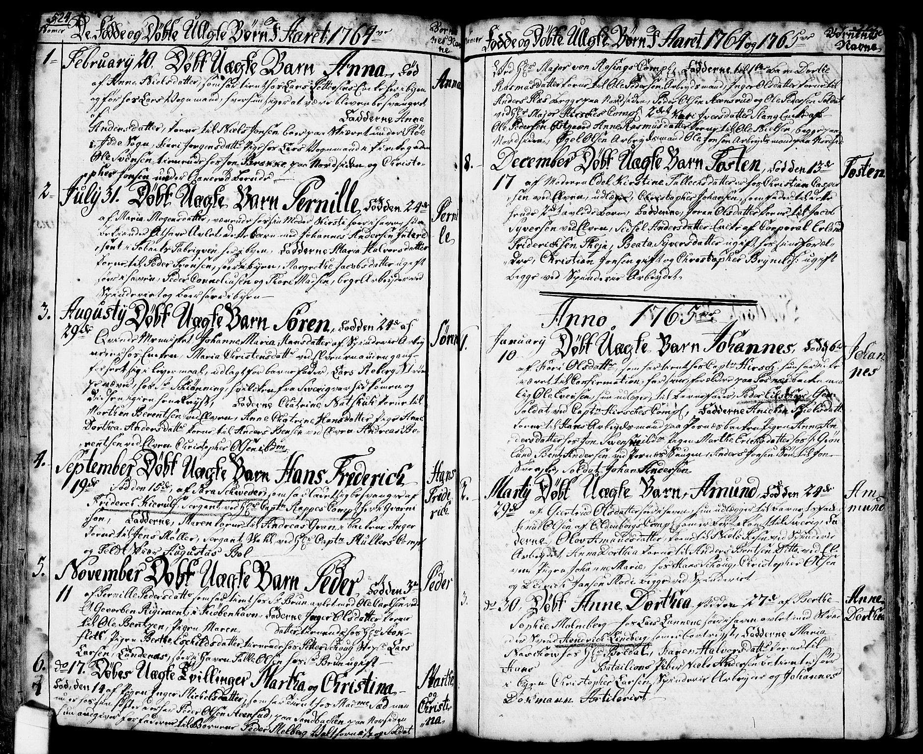 Halden prestekontor Kirkebøker, SAO/A-10909/F/Fa/L0001: Parish register (official) no. I 1, 1758-1791, p. 524-525