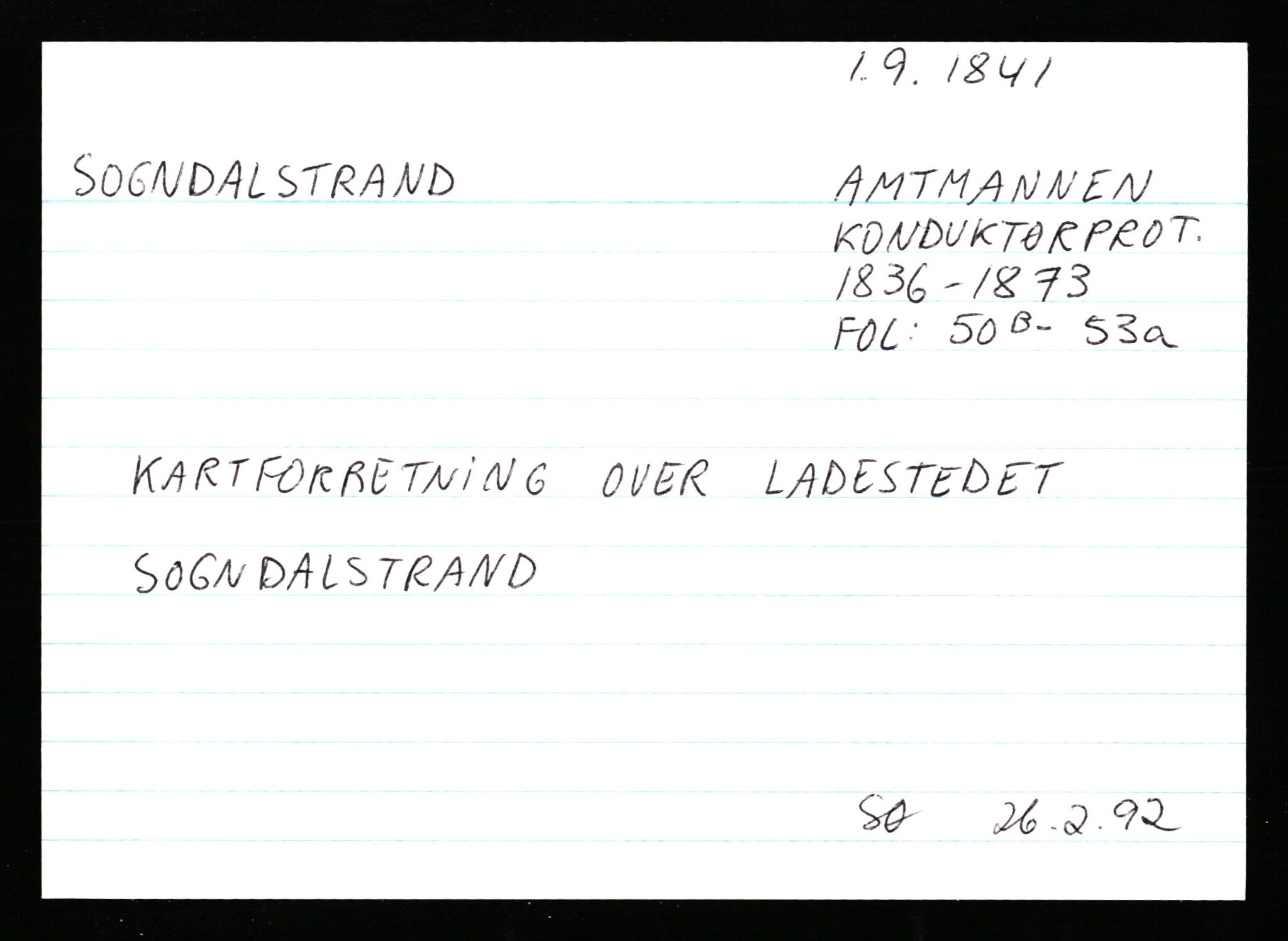 Statsarkivet i Stavanger, AV/SAST-A-101971/03/Y/Ym/L0053: Åstedskort sortert etter gårdsnavn: Skudeneshavn - Solbjør, 1600-1950, p. 540