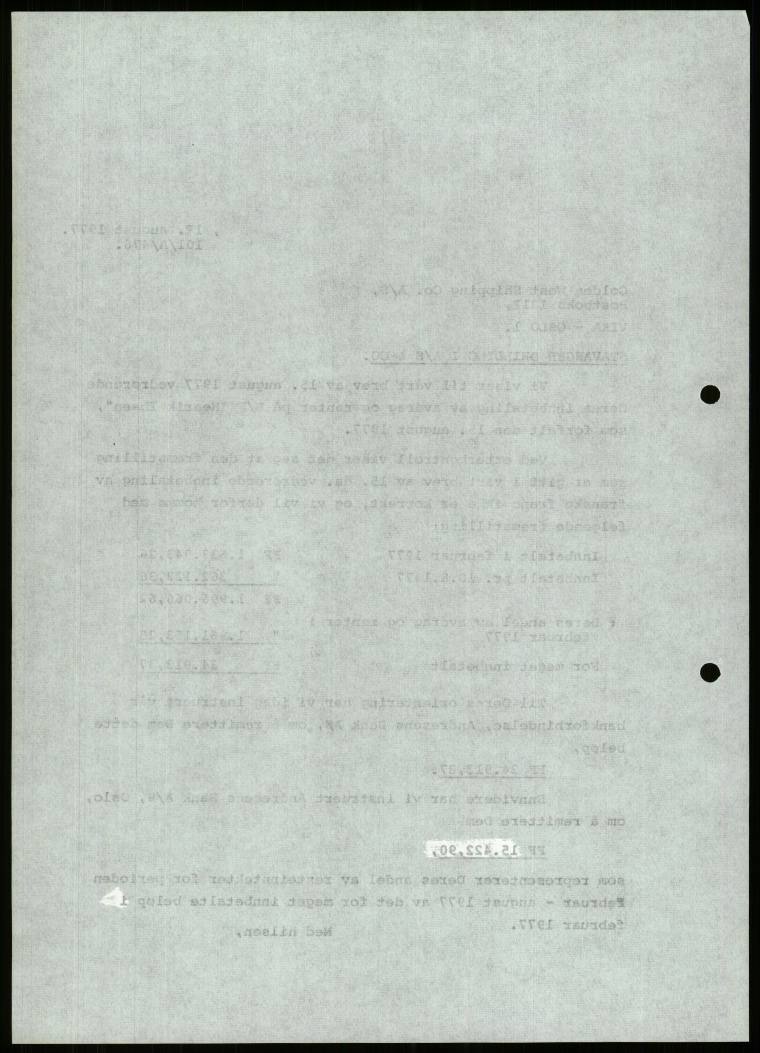 Pa 1503 - Stavanger Drilling AS, AV/SAST-A-101906/D/L0006: Korrespondanse og saksdokumenter, 1974-1984, p. 1305