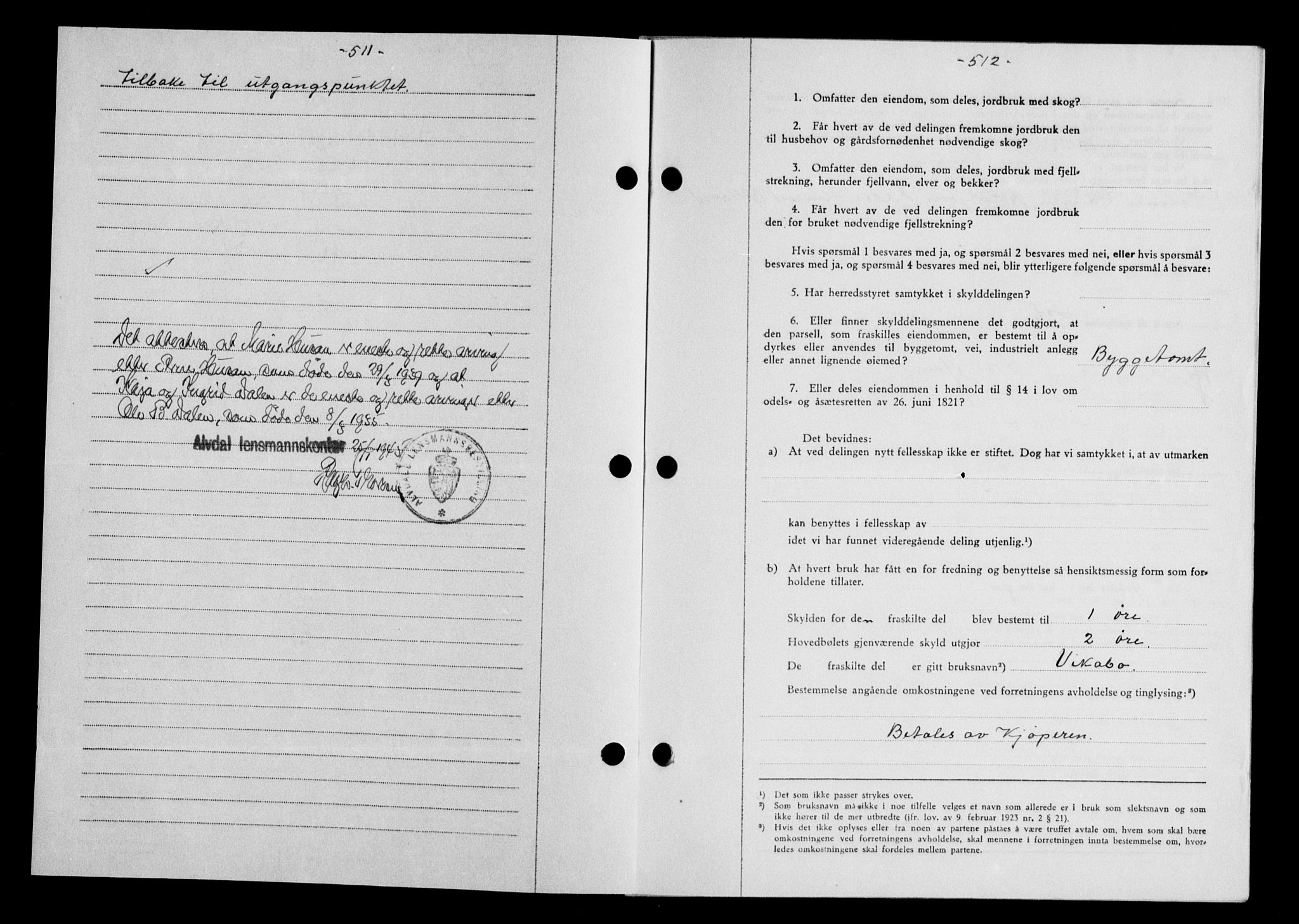 Gauldal sorenskriveri, SAT/A-0014/1/2/2C/L0058: Mortgage book no. 63, 1944-1945, Diary no: : 100/1945