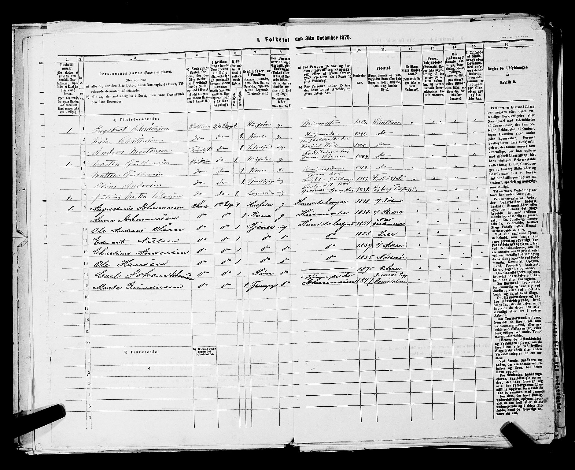 RA, 1875 census for 0301 Kristiania, 1875, p. 7775