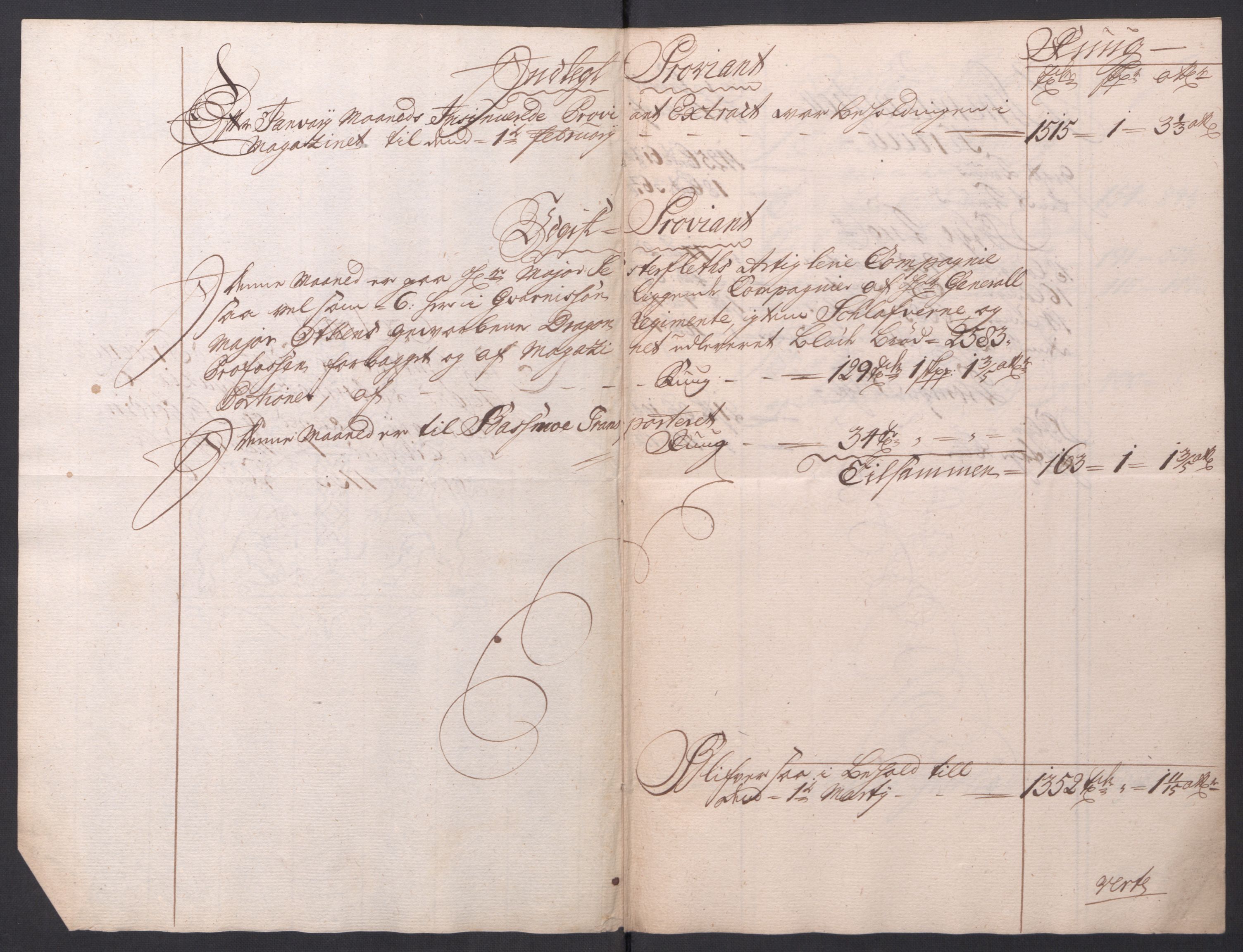 Kommanderende general (KG I) med Det norske krigsdirektorium, RA/EA-5419/D/L0154: Fredriksten festning: Brev, inventarfortegnelser og regnskapsekstrakter, 1730-1739, p. 170