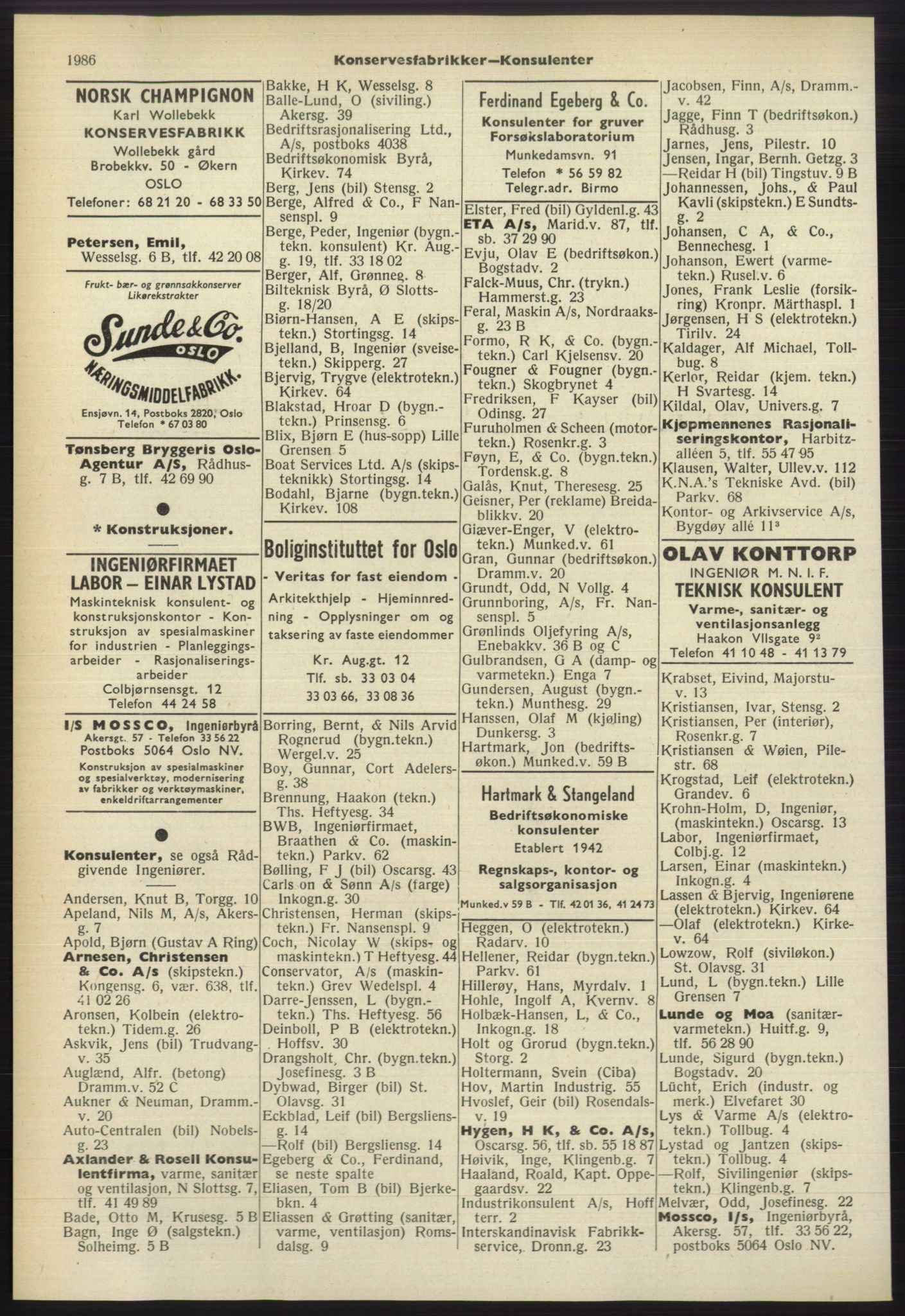 Kristiania/Oslo adressebok, PUBL/-, 1960-1961, p. 1986