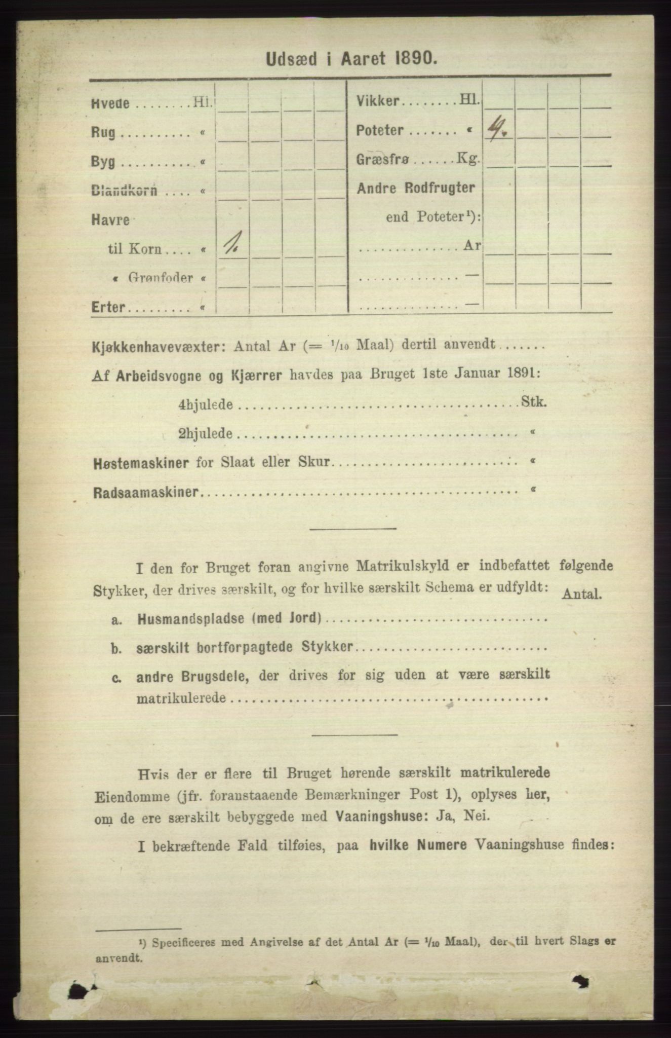 RA, 1891 census for 1251 Bruvik, 1891, p. 4392