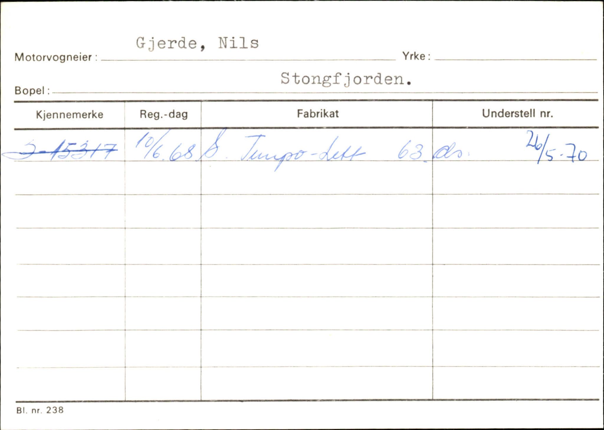 Statens vegvesen, Sogn og Fjordane vegkontor, AV/SAB-A-5301/4/F/L0132: Eigarregister Askvoll A-Å. Balestrand A-Å, 1945-1975, p. 387