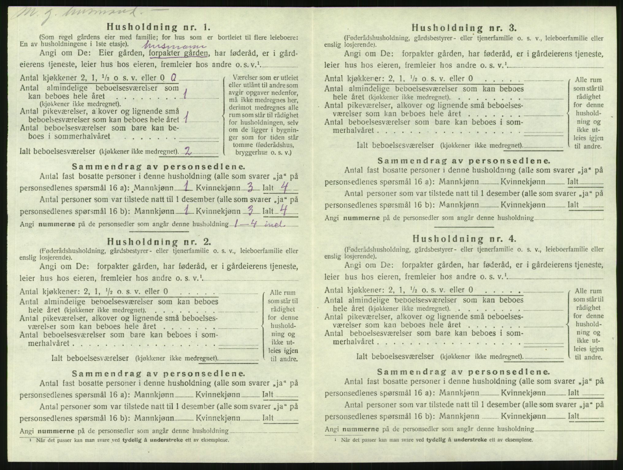 SAT, 1920 census for Hemnes, 1920, p. 607