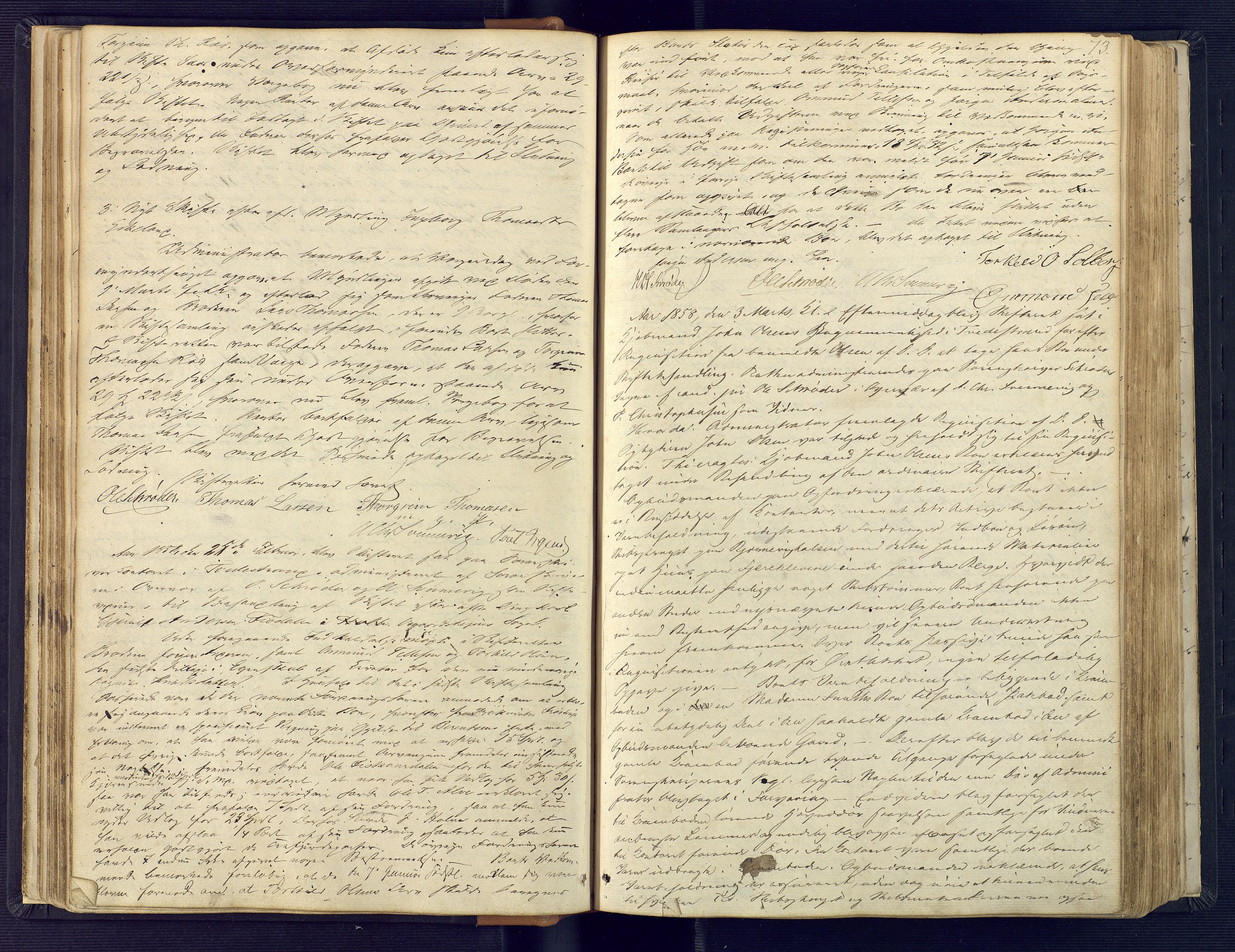 Holt sorenskriveri, AV/SAK-1221-0002/H/Hc/L0013: Skiftebehandlingsprotokoll nr. 4, 1855-1866, p. 72b-73a