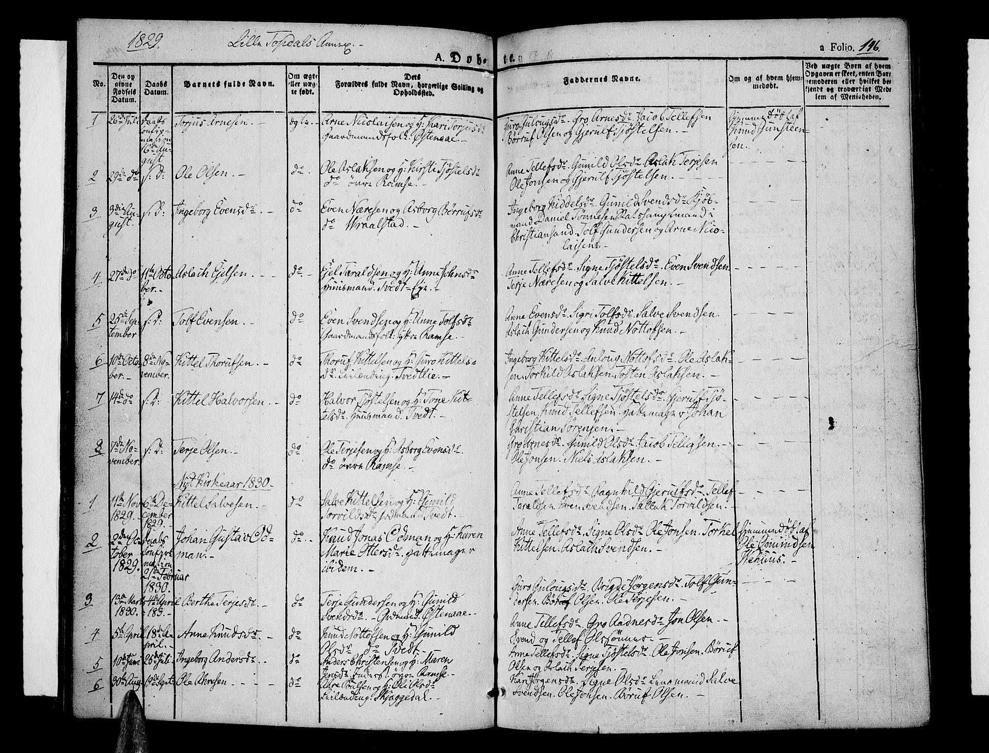 Åmli sokneprestkontor, SAK/1111-0050/F/Fa/Fac/L0007: Parish register (official) no. A 7 /4, 1829-1851, p. 146
