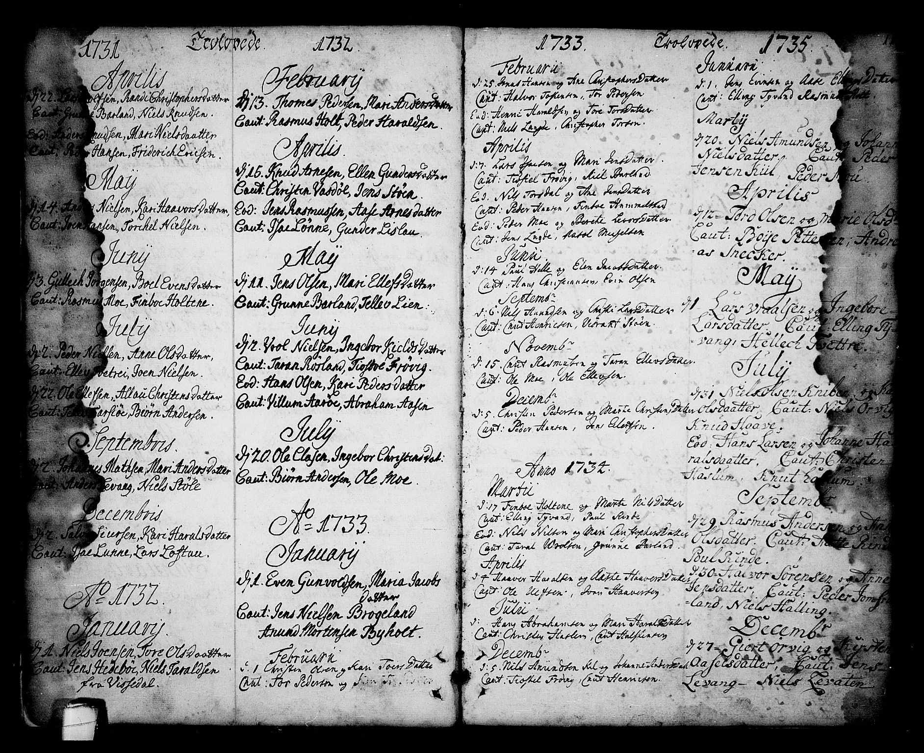 Sannidal kirkebøker, SAKO/A-296/F/Fa/L0001: Parish register (official) no. 1, 1702-1766, p. 10-11