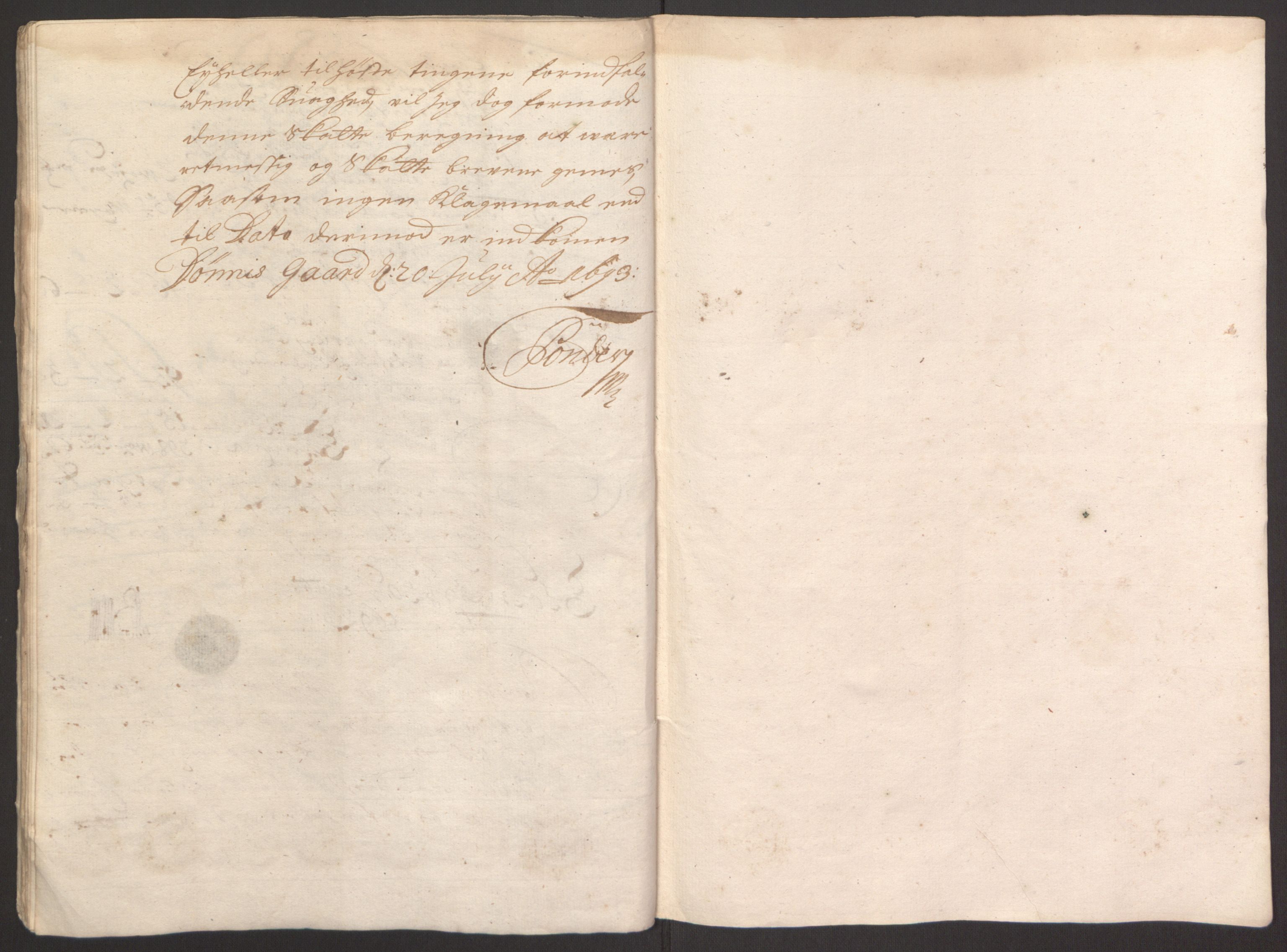 Rentekammeret inntil 1814, Reviderte regnskaper, Fogderegnskap, AV/RA-EA-4092/R67/L4675: Fogderegnskap Vesterålen, Andenes og Lofoten, 1691-1693, p. 132