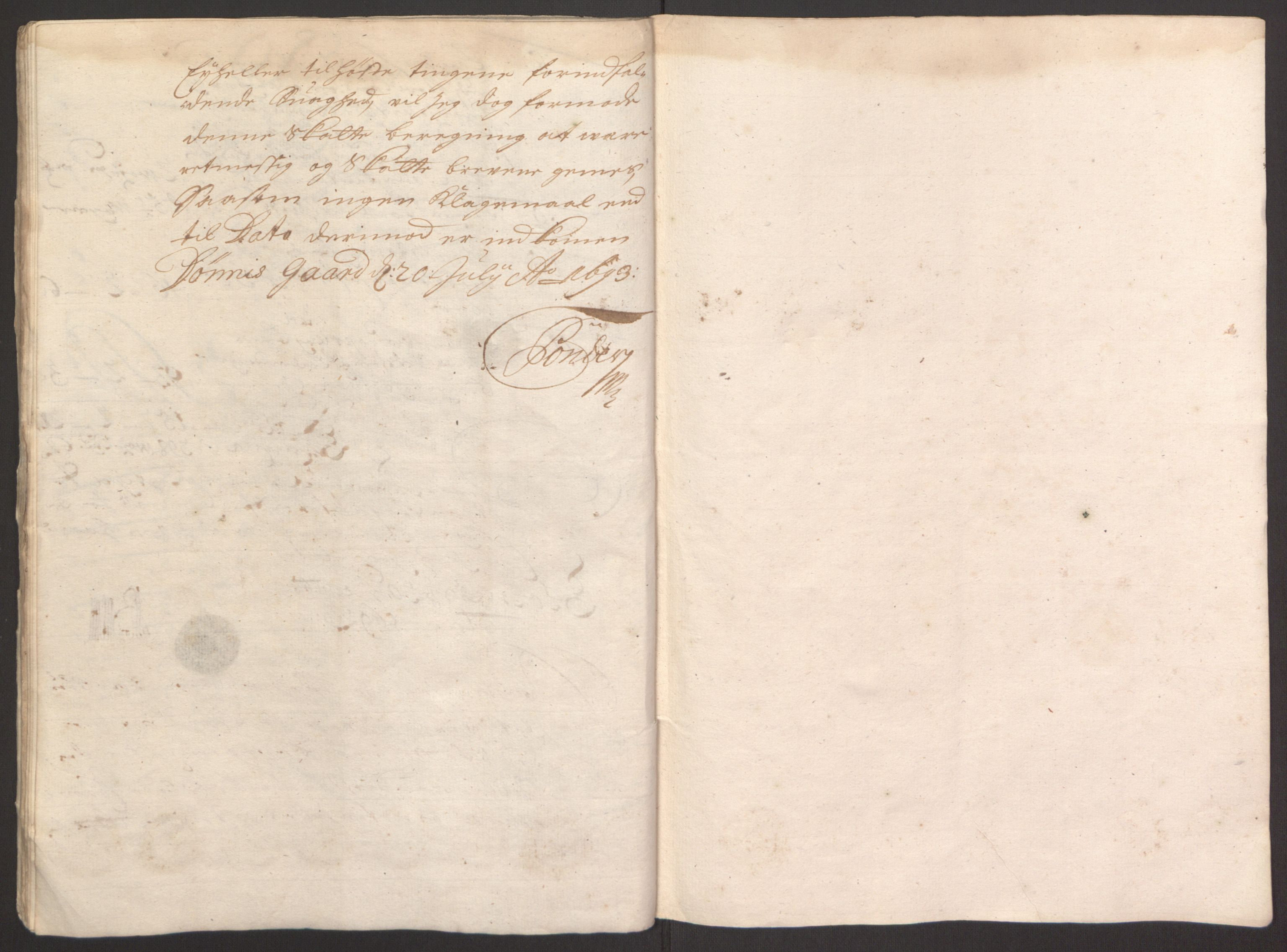 Rentekammeret inntil 1814, Reviderte regnskaper, Fogderegnskap, AV/RA-EA-4092/R67/L4675: Fogderegnskap Vesterålen, Andenes og Lofoten, 1691-1693, p. 132