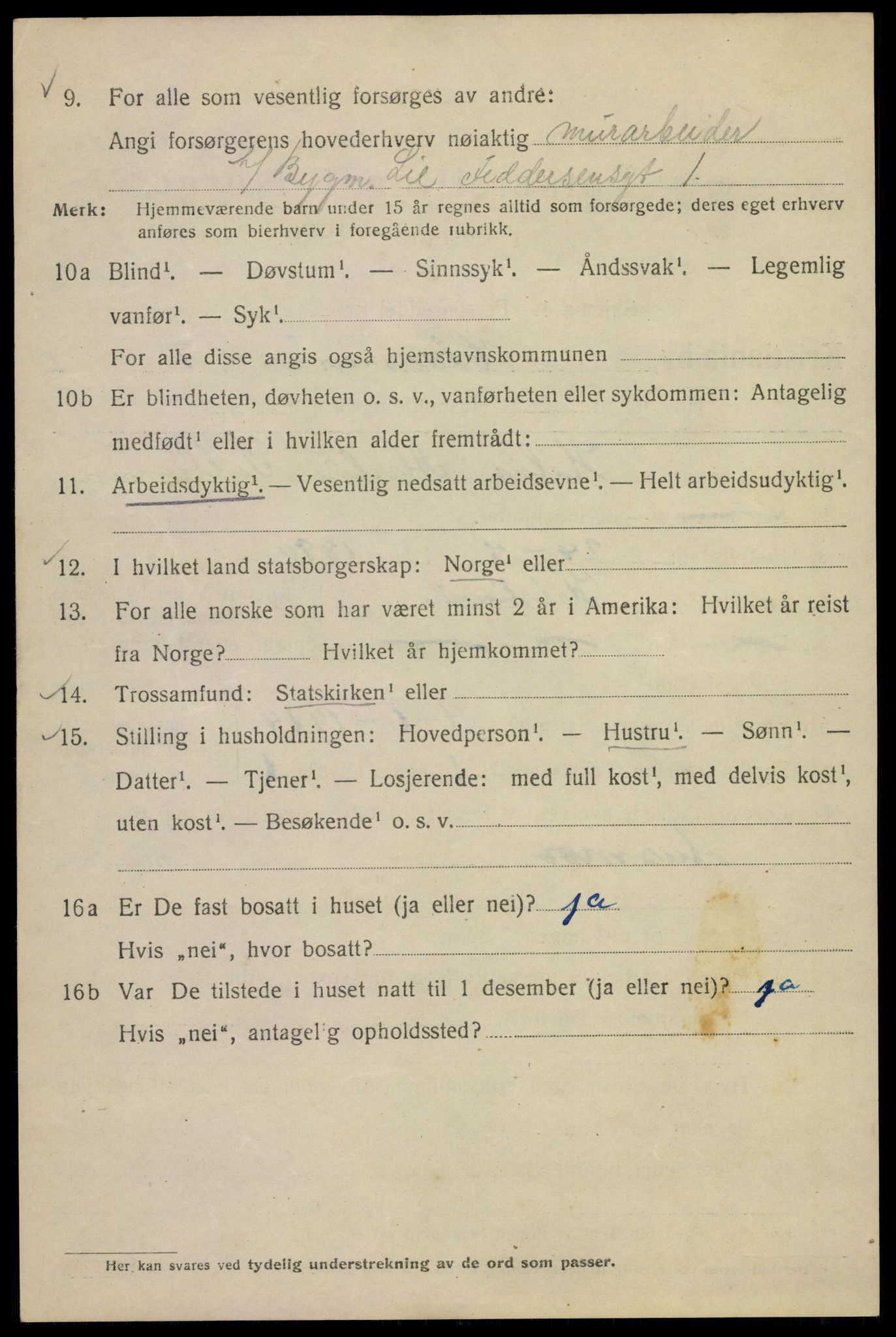 SAO, 1920 census for Kristiania, 1920, p. 187128