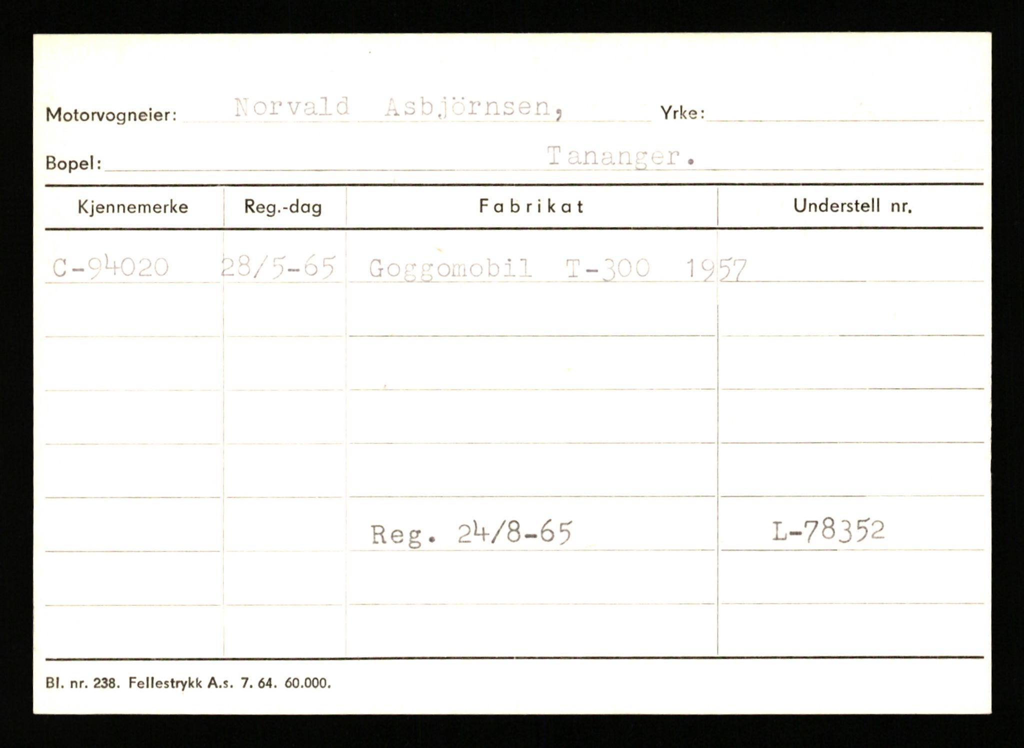 Stavanger trafikkstasjon, AV/SAST-A-101942/0/G/L0008: Registreringsnummer: 67519 - 84533, 1930-1971, p. 1789