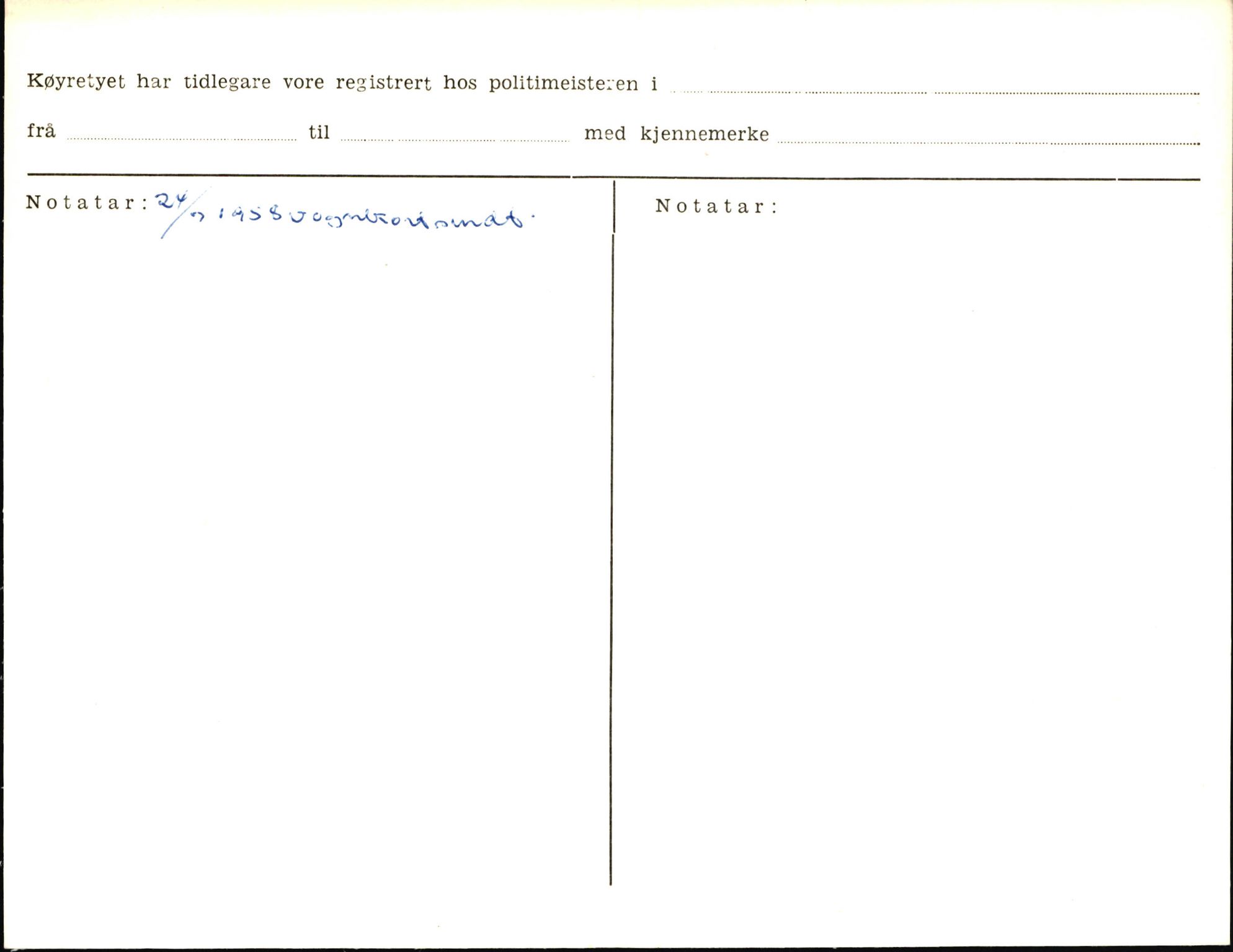 Statens vegvesen, Sogn og Fjordane vegkontor, AV/SAB-A-5301/4/F/L0006: Registerkort utmeldte Fjordane S8300-9500, 1930-1961, p. 17