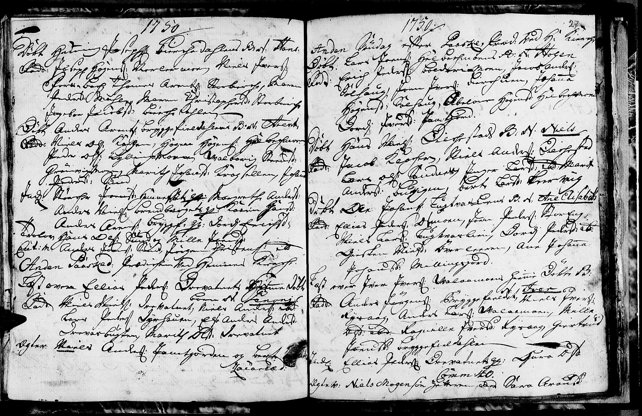 Ministerialprotokoller, klokkerbøker og fødselsregistre - Nordland, SAT/A-1459/825/L0347: Parish register (official) no. 825A03, 1748-1751, p. 27