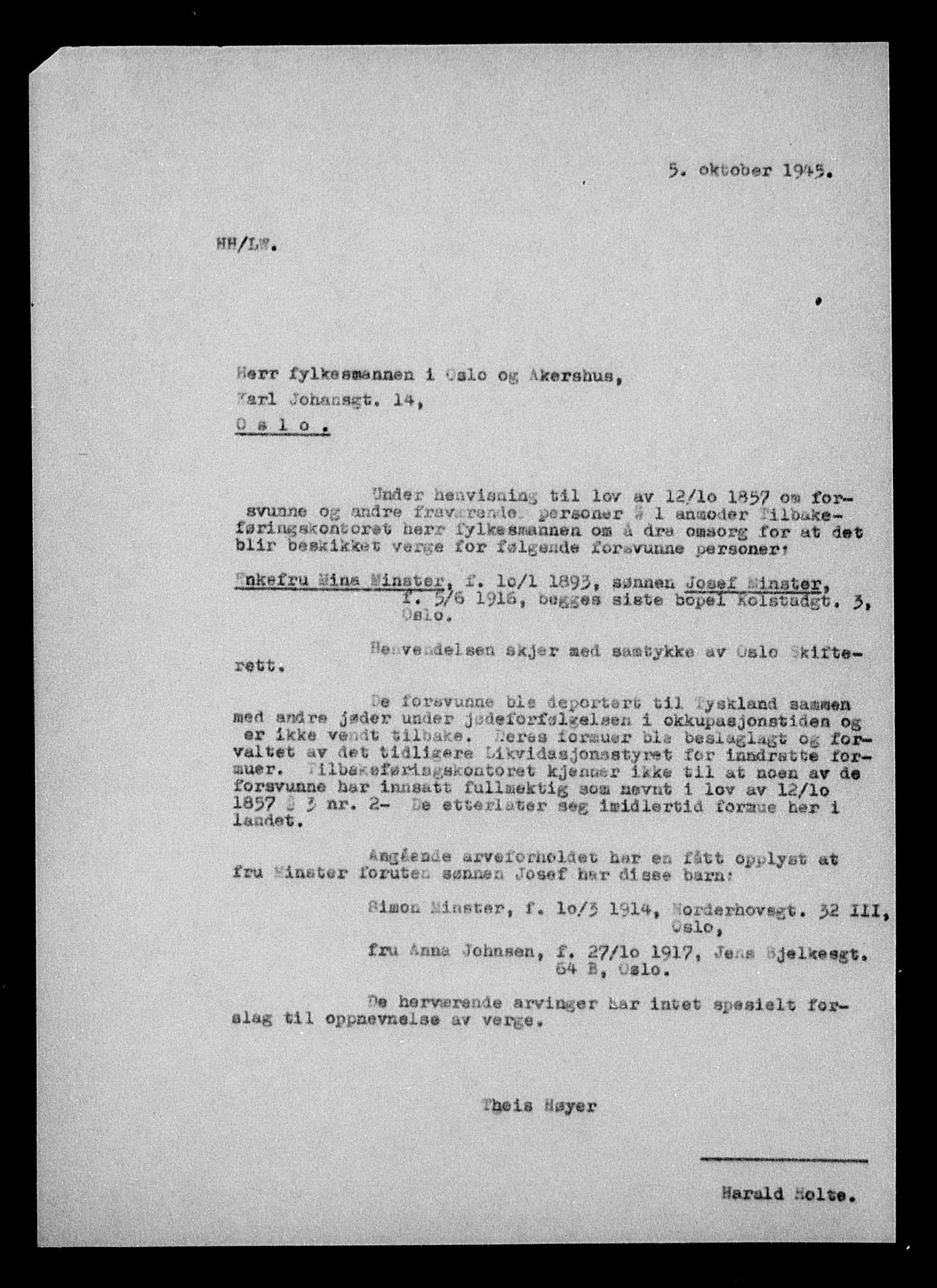 Justisdepartementet, Tilbakeføringskontoret for inndratte formuer, RA/S-1564/H/Hc/Hcc/L0965: --, 1945-1947, p. 560