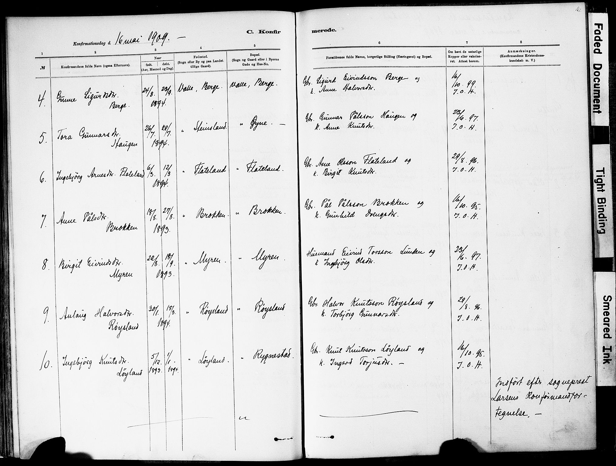 Valle sokneprestkontor, AV/SAK-1111-0044/F/Fa/Fac/L0009: Parish register (official) no. A 9, 1882-1913, p. 161